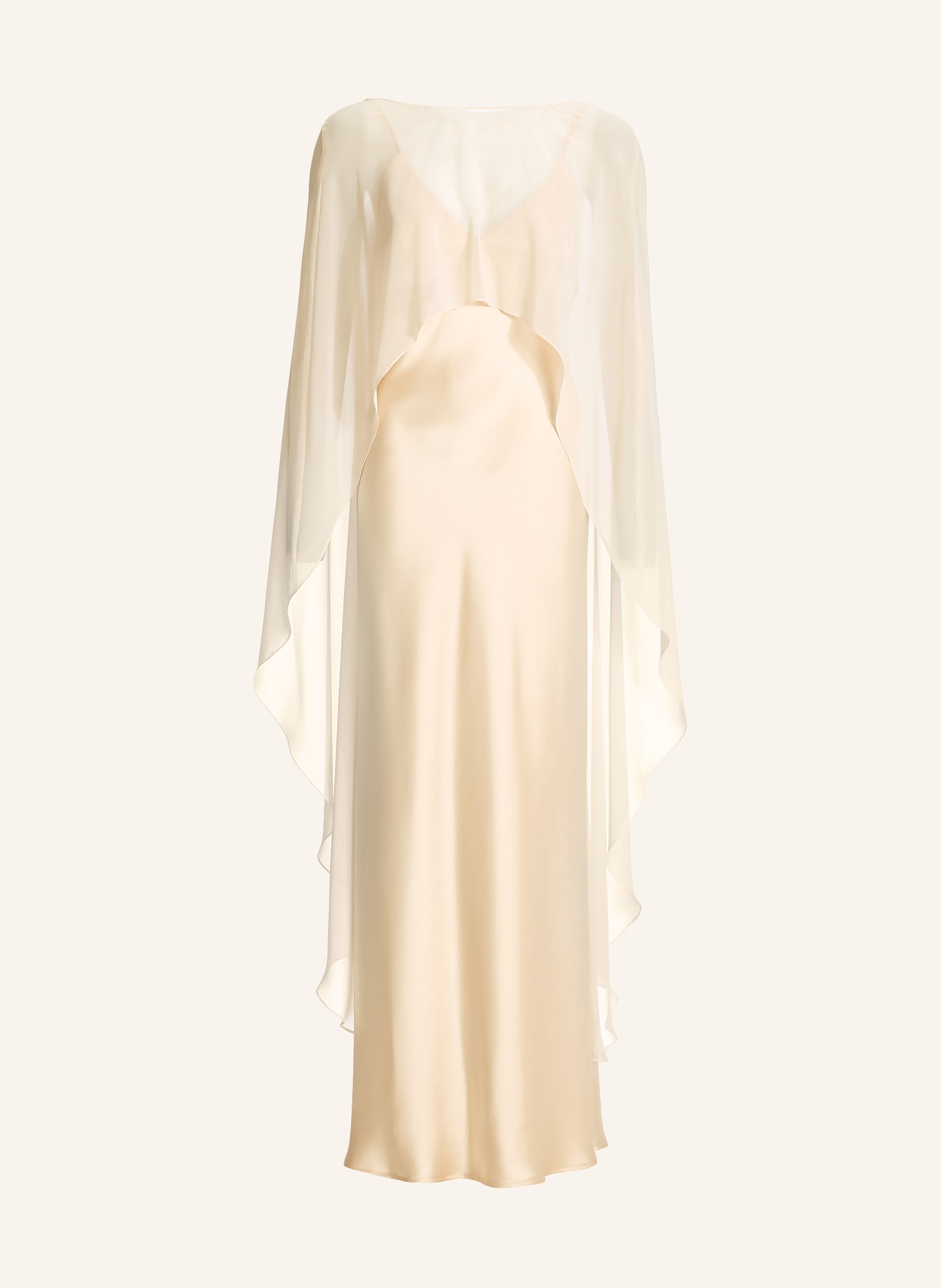 SWING Robe de soirée avec Étole: ÉCRU