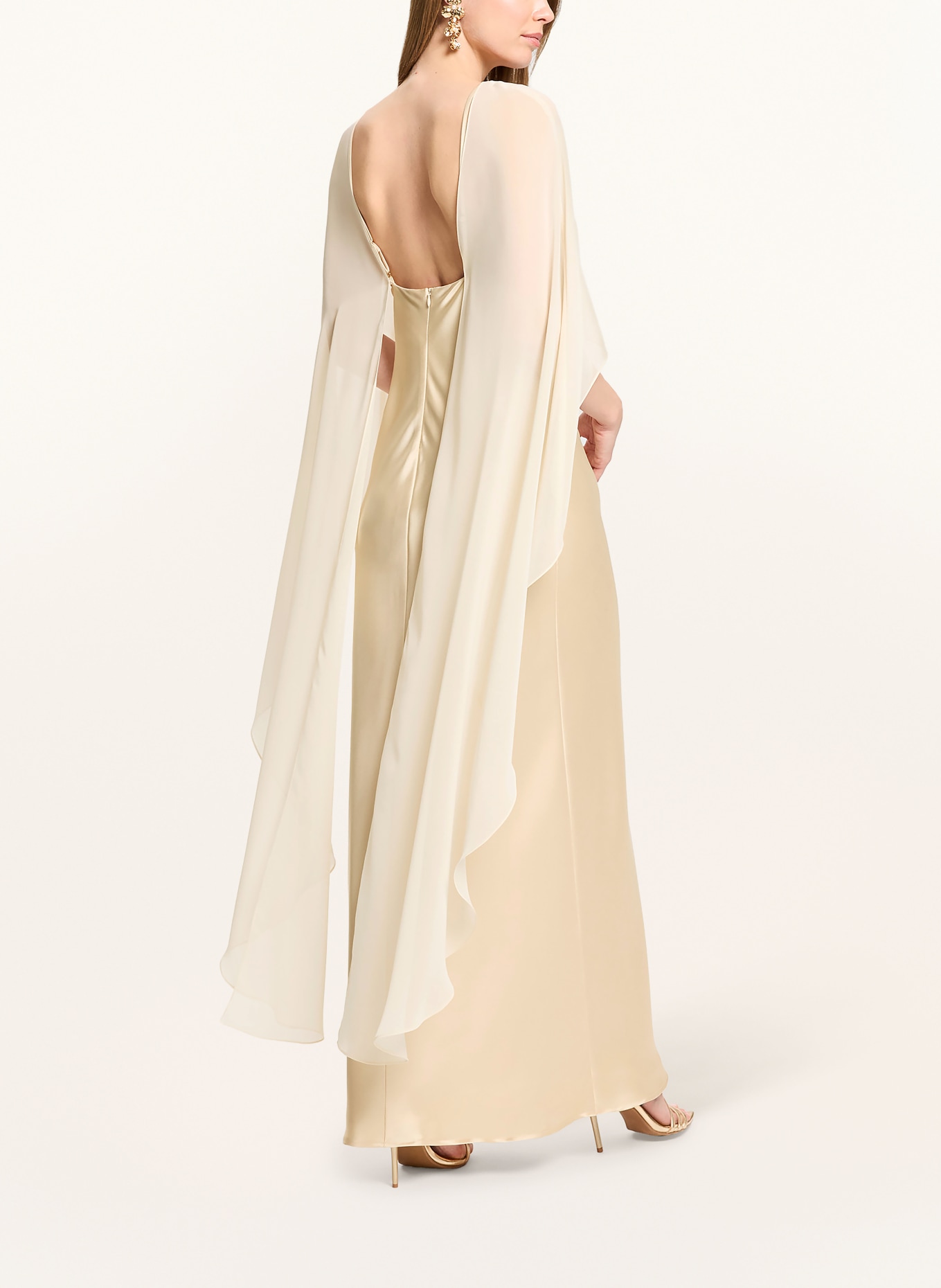 SWING Robe de soirée avec Étole: ÉCRU