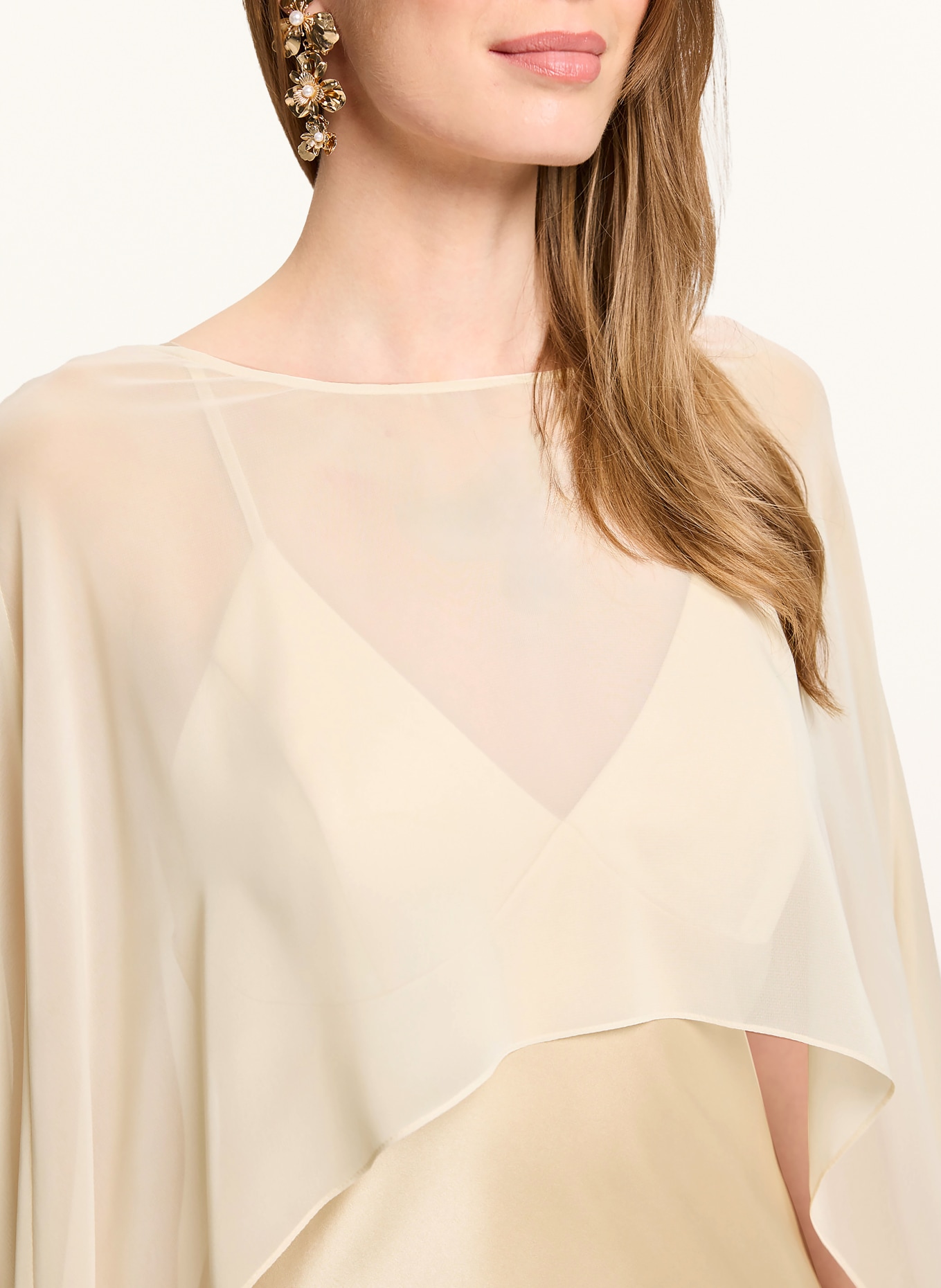 SWING Robe de soirée avec Étole: ÉCRU