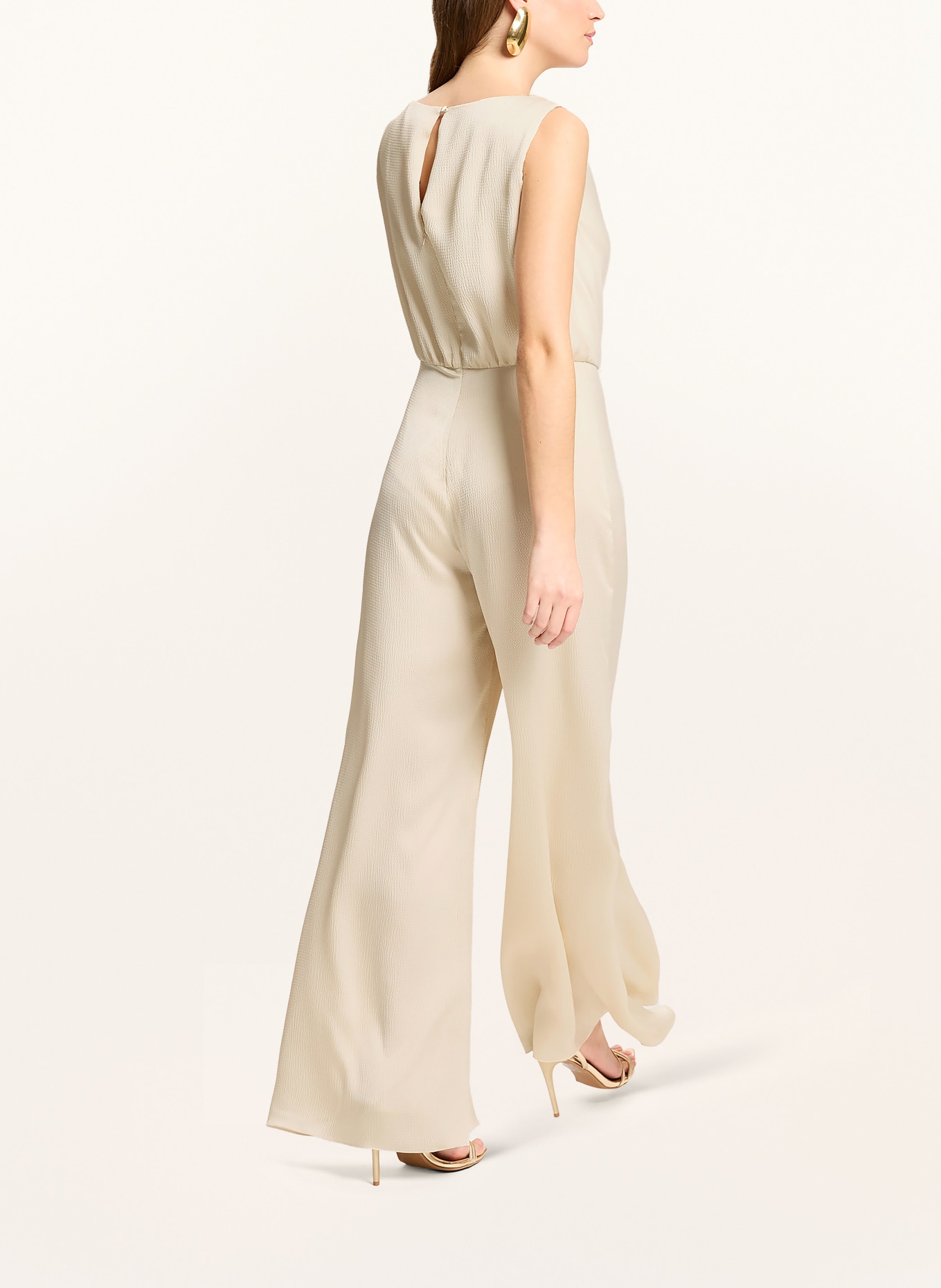 SWING Satijnen Jumpsuit: WIT