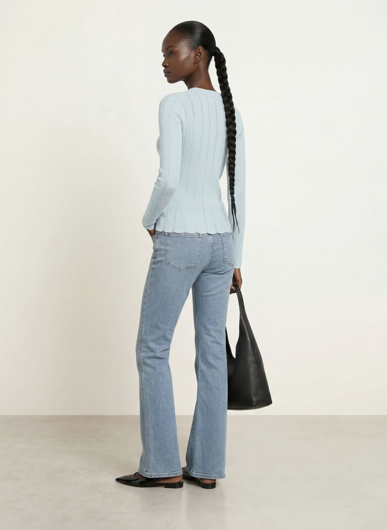 REISS Sweter LOUI: JASNONIEBIESKI