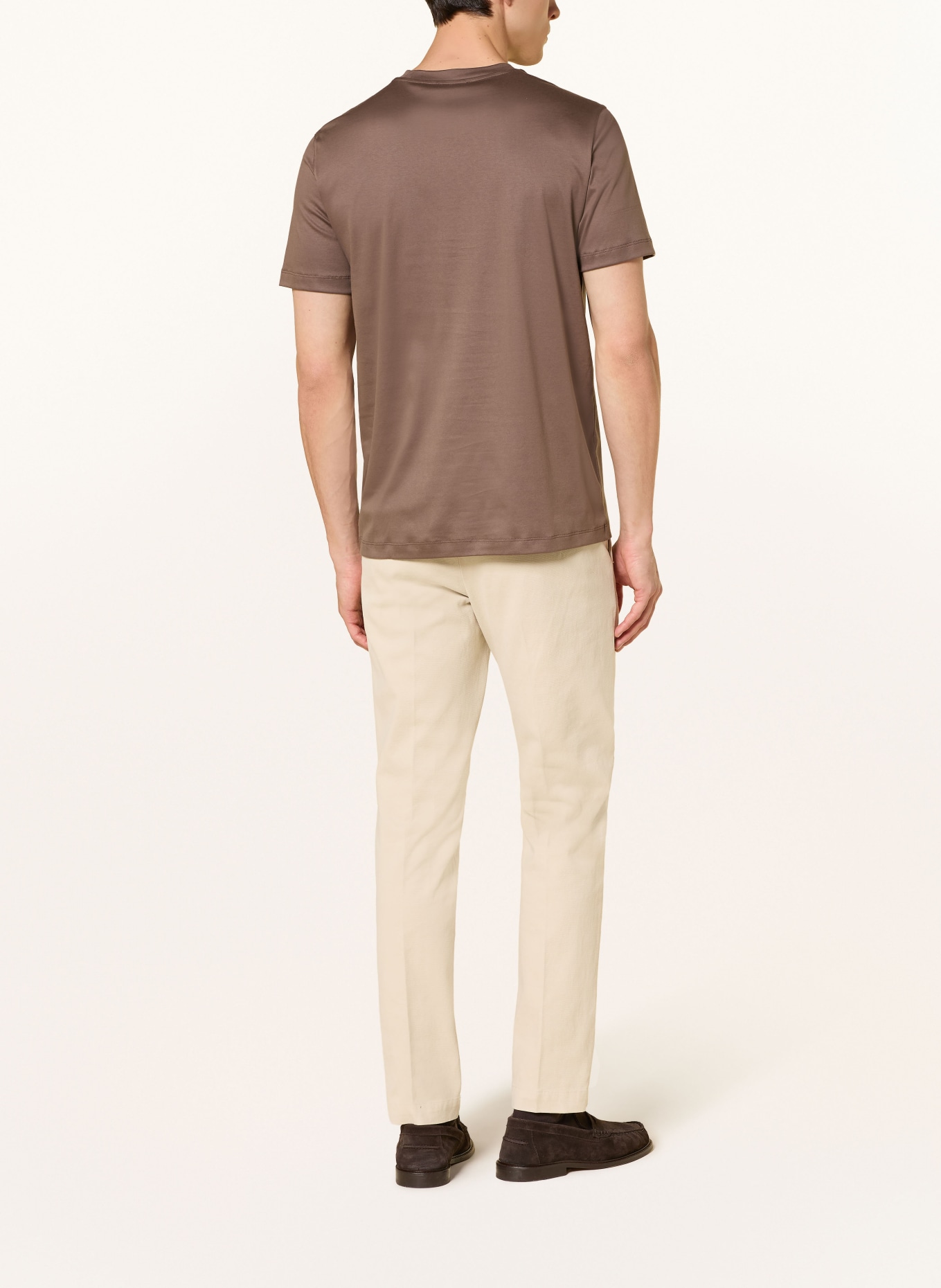 van Laack T-Shirt VL-PILOS1-XX: BRAUN