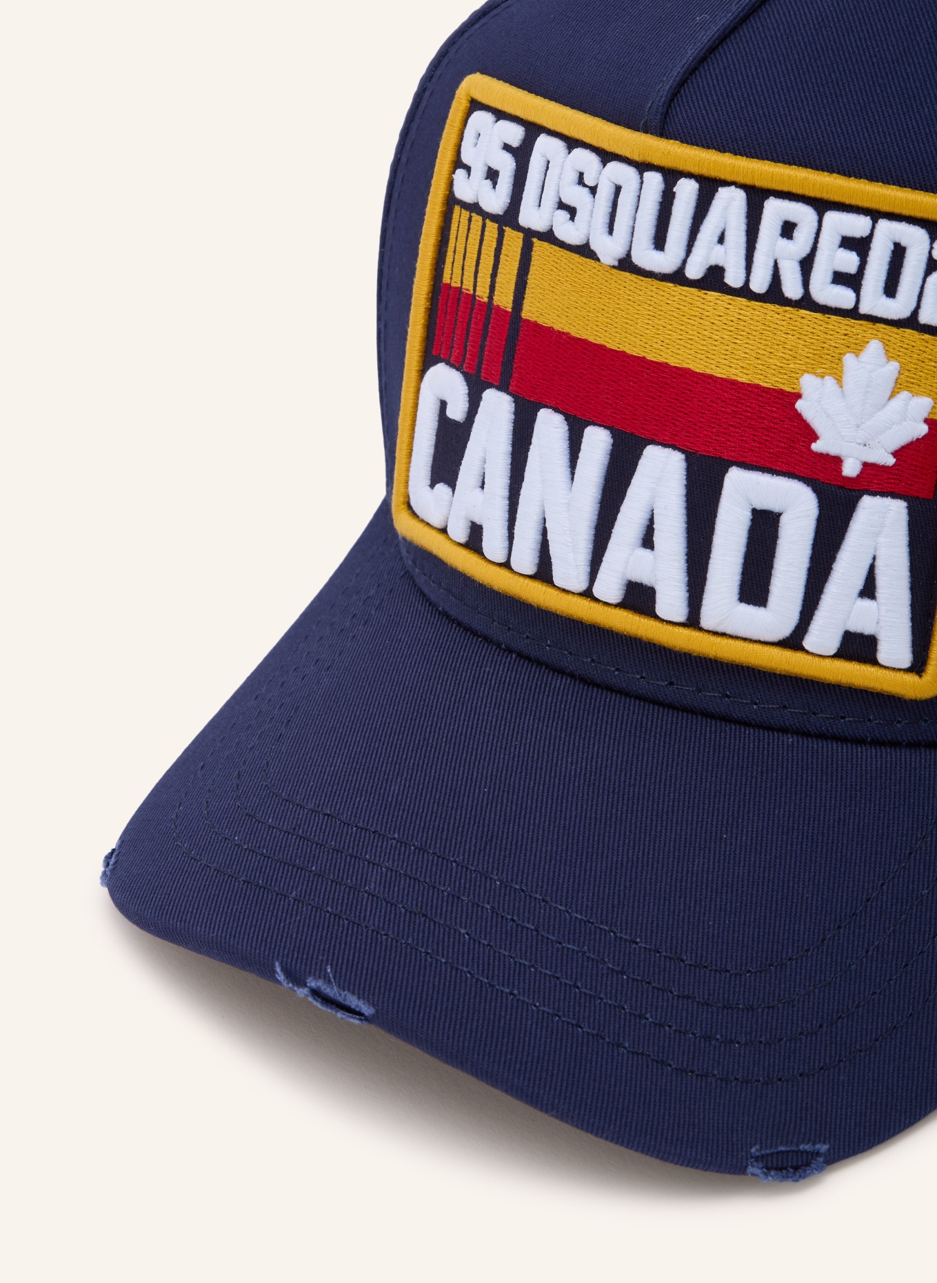 DSQUARED2 Cap: DUNKELBLAU / ROT / DUNKELGELB