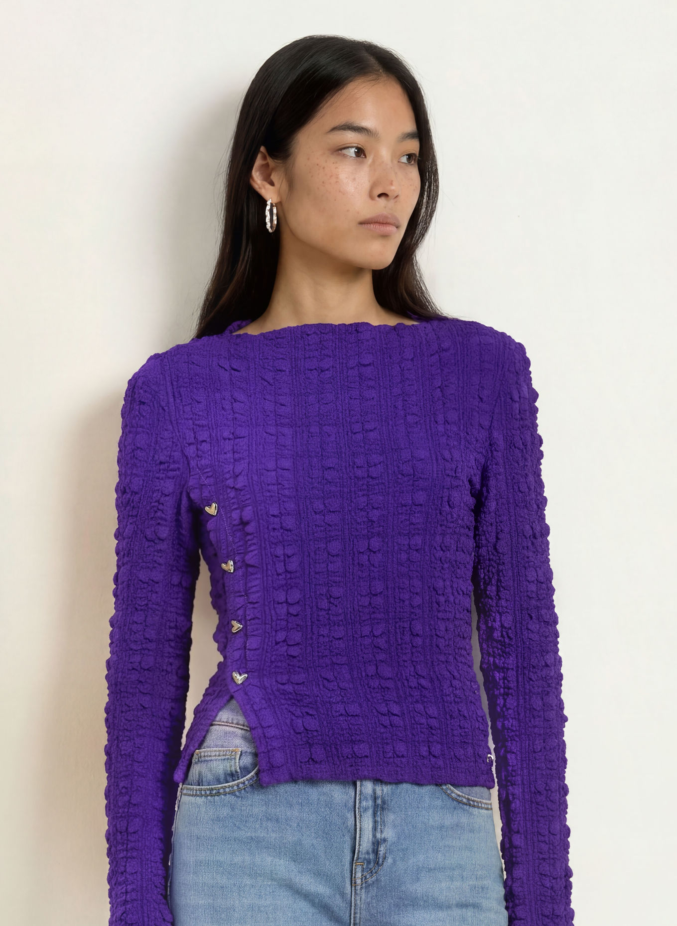 FABIENNE CHAPOT Blusenshirt OLA: LILA