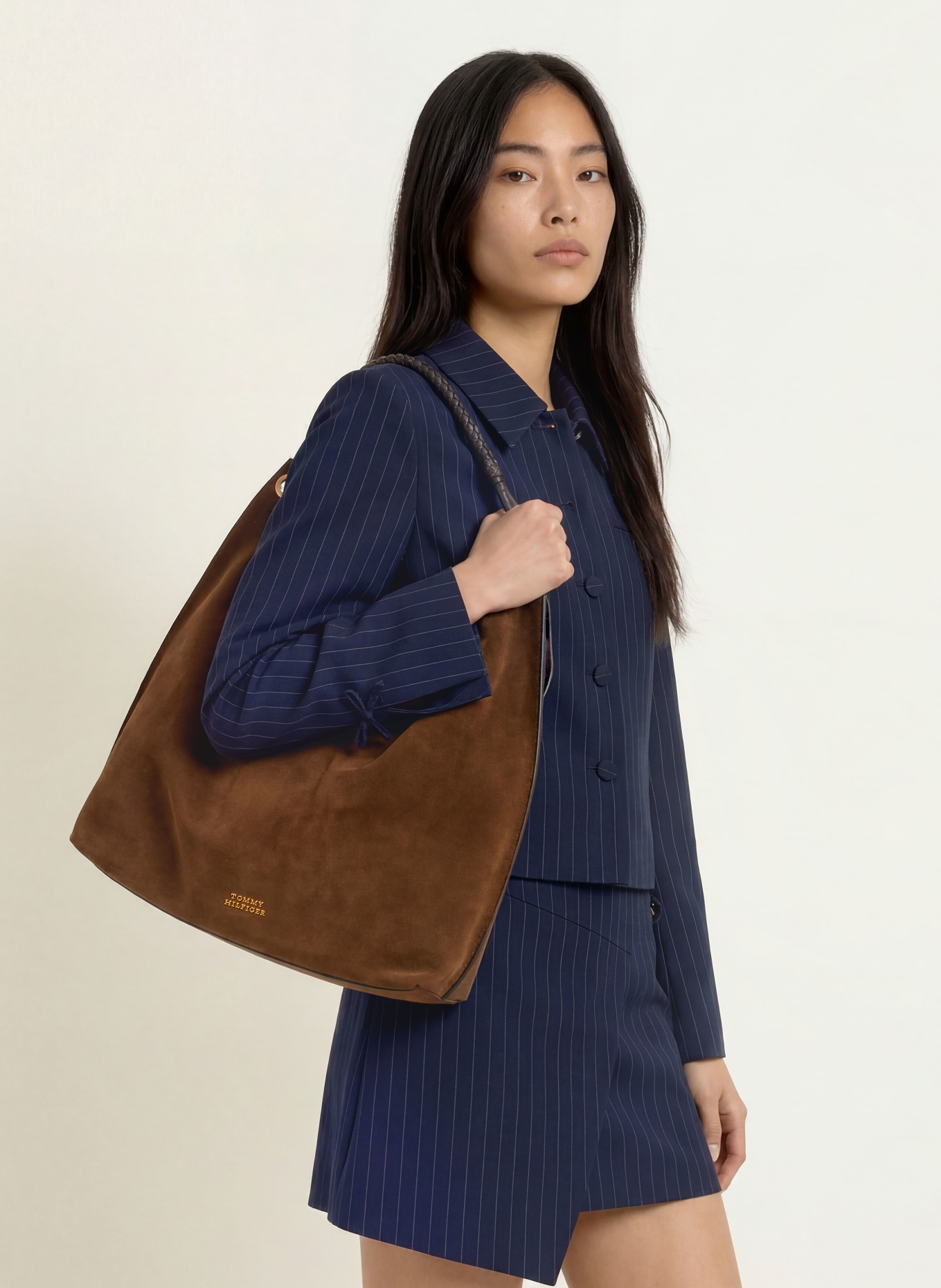 FABIENNE CHAPOT VITO Boxy jacket: DARK BLUE / WHITE