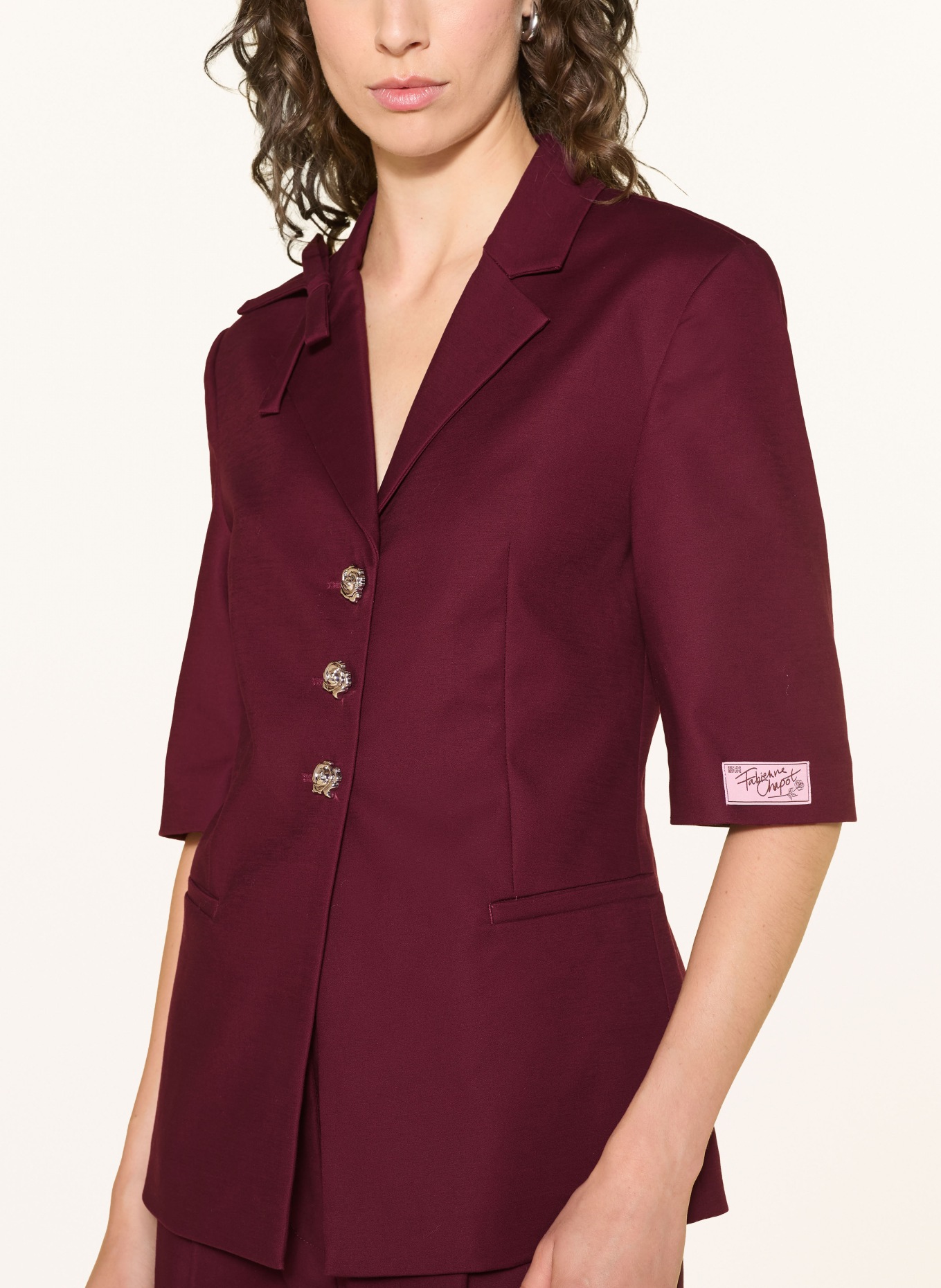FABIENNE CHAPOT COLOMBINE Blazer: DARK RED