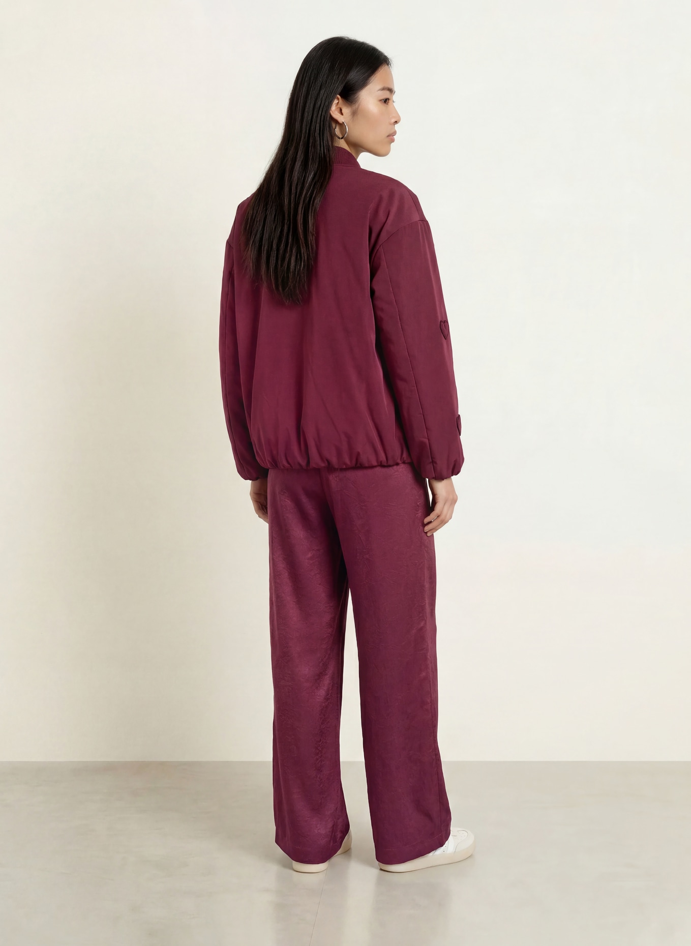 FABIENNE CHAPOT Blouson HEARTY: ROUGE FONCÉ