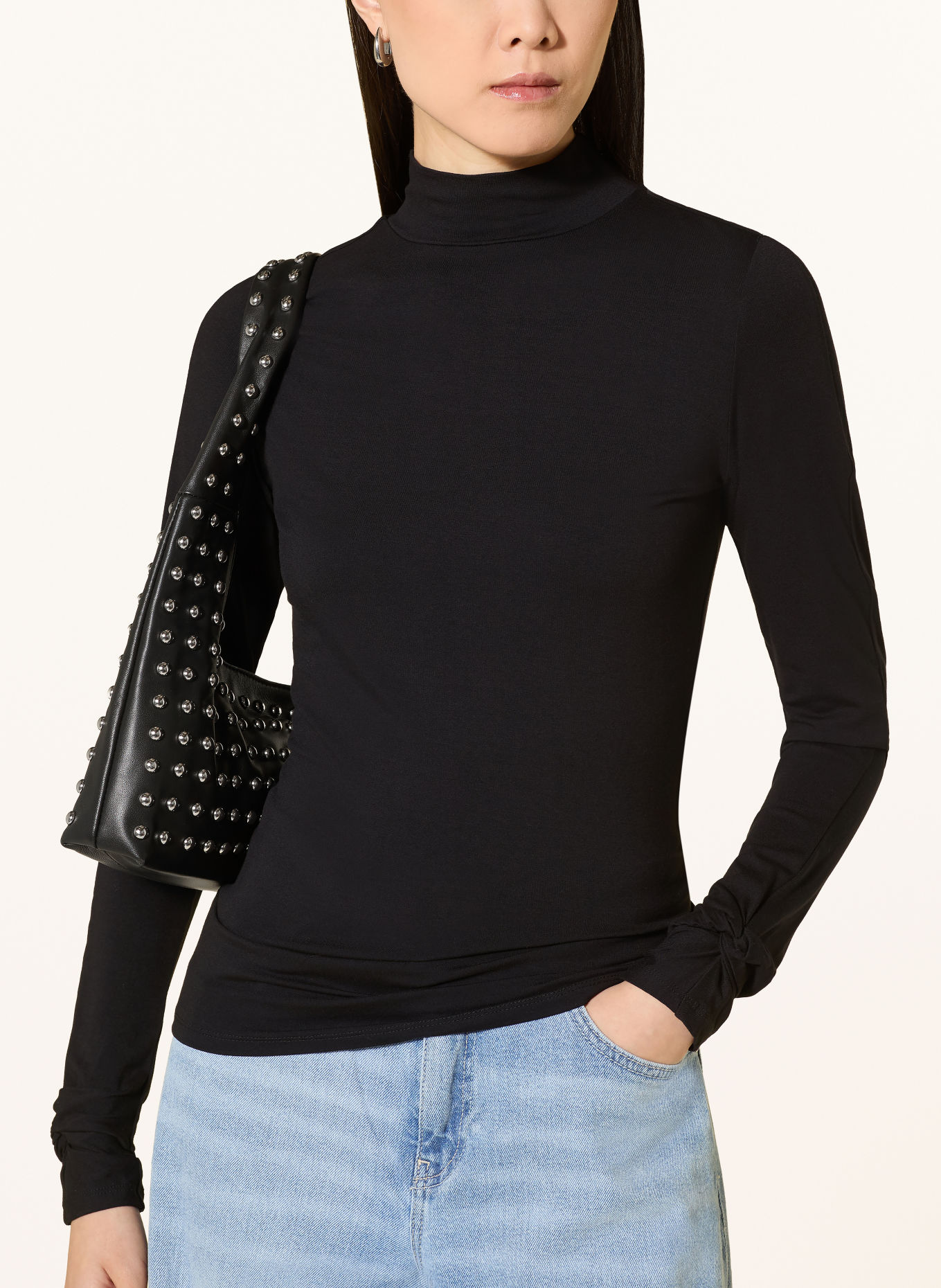 FABIENNE CHAPOT Longsleeve JADA: ZWART