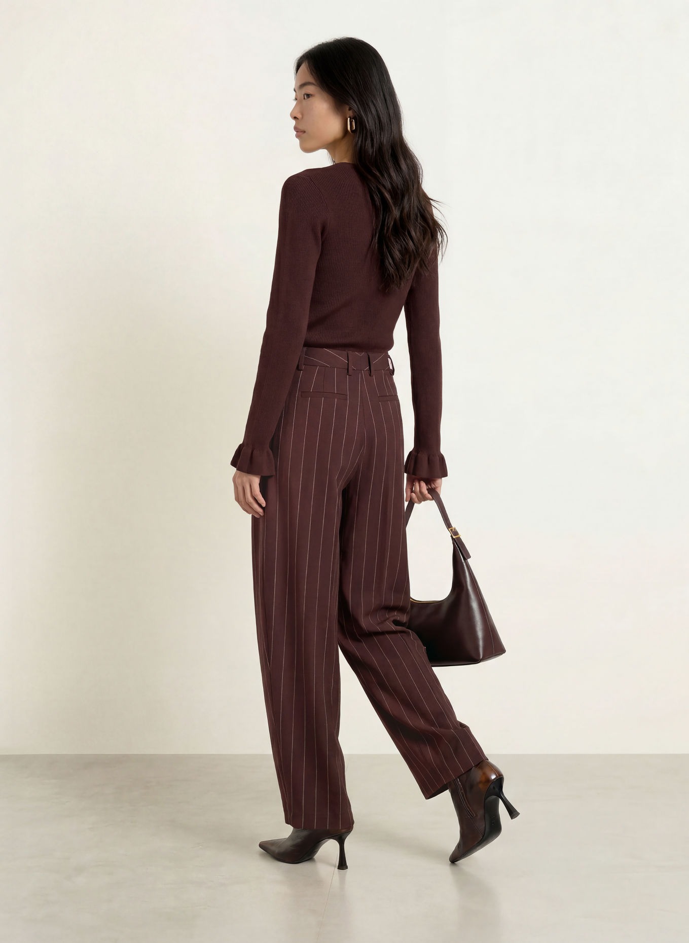 FABIENNE CHAPOT LILO Cardigan: DARK BROWN