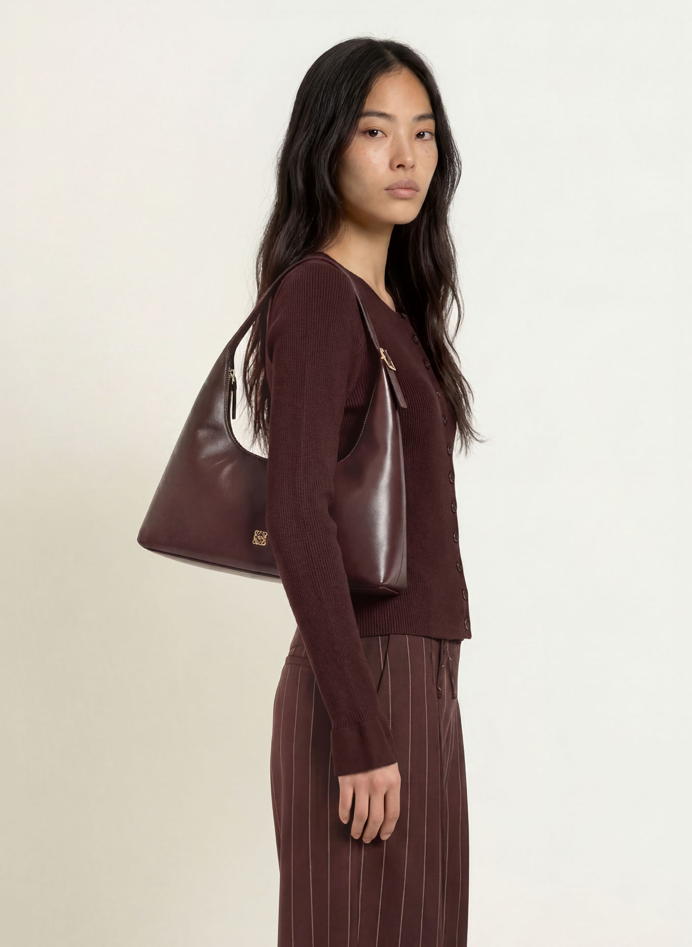FABIENNE CHAPOT LILO Cardigan: DARK BROWN