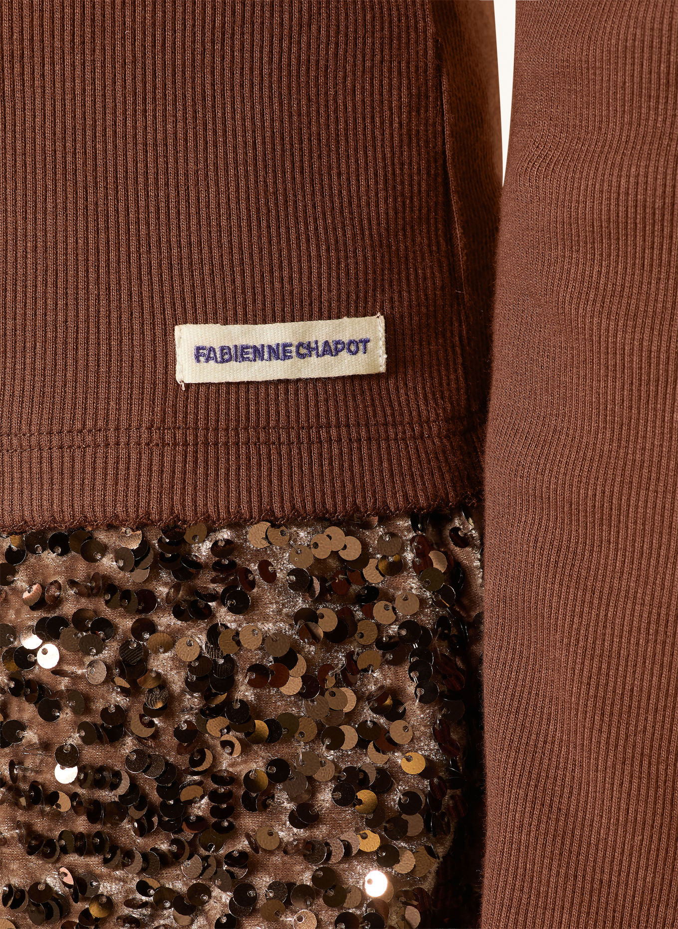 FABIENNE CHAPOT TANJA Long-sleeve shirt: BROWN