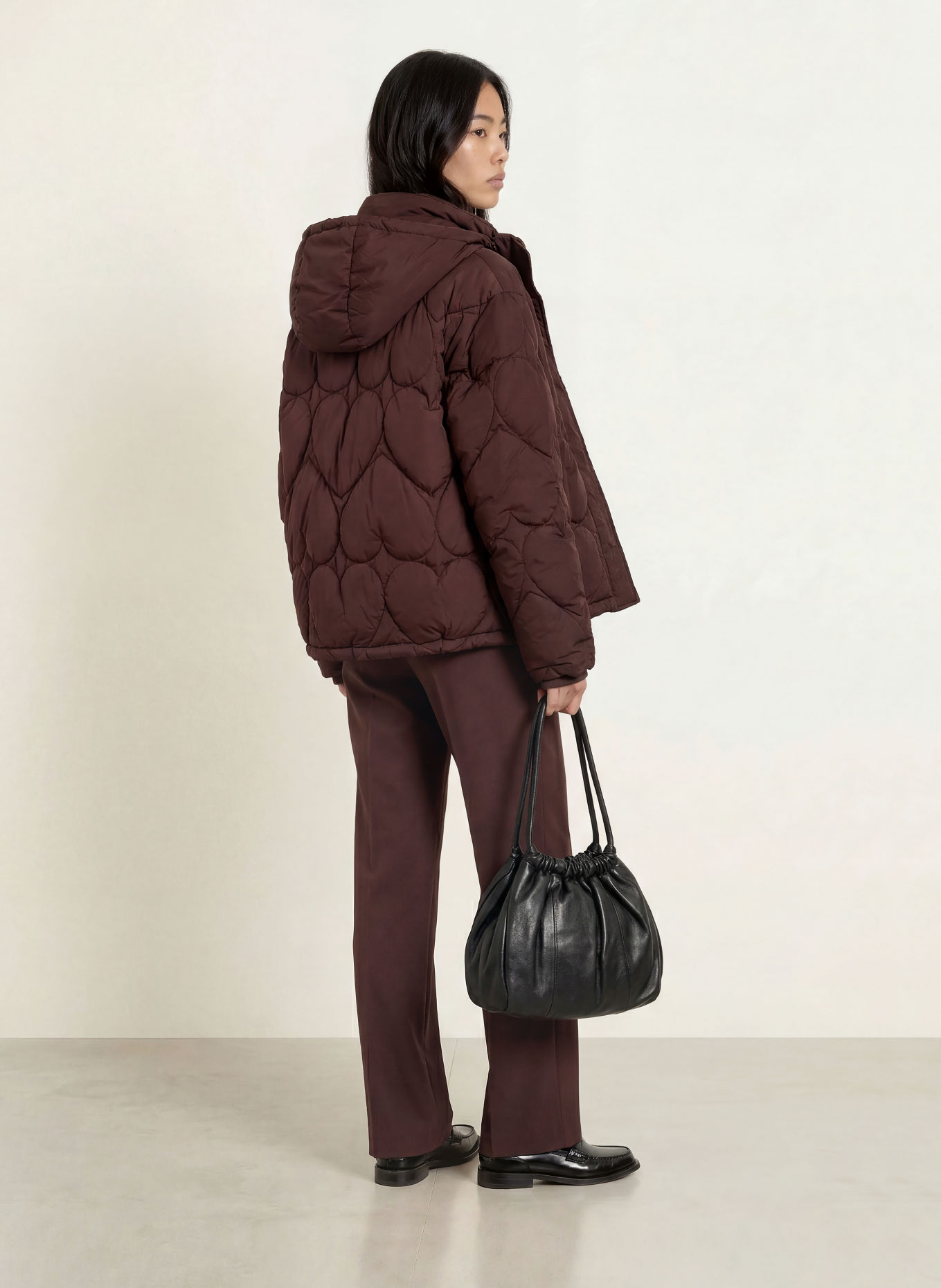FABIENNE CHAPOT PRISCA Quilted Jacket: DARK BROWN
