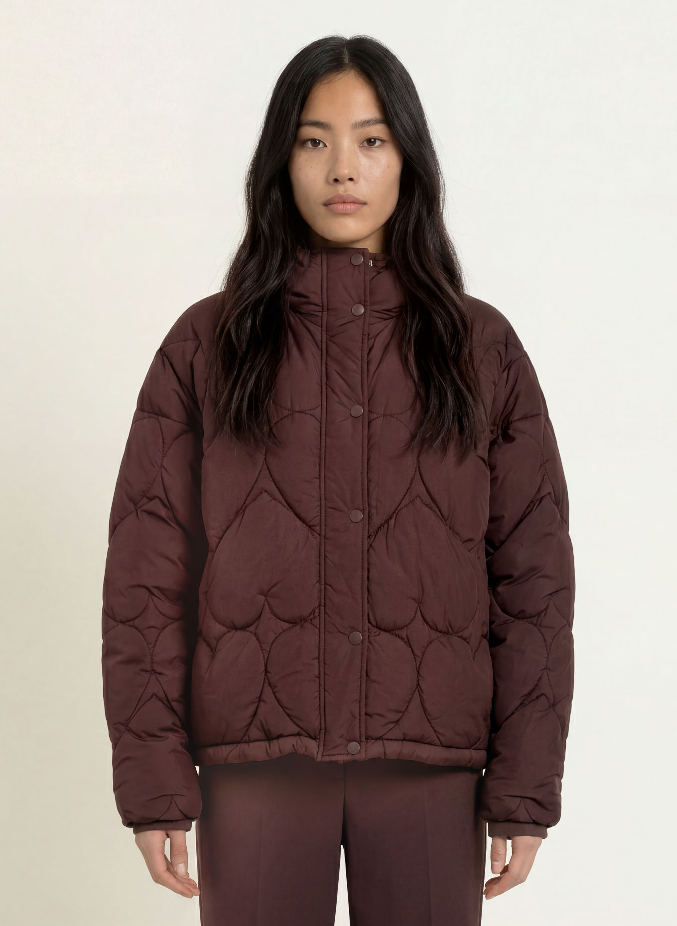 FABIENNE CHAPOT PRISCA Quilted Jacket: DARK BROWN