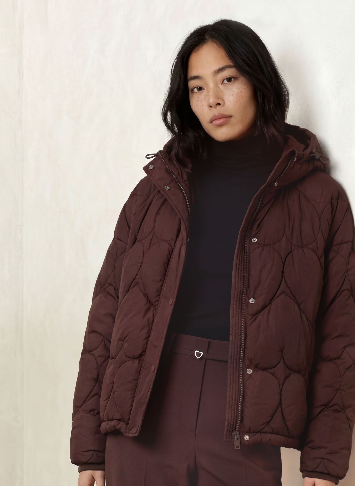 FABIENNE CHAPOT PRISCA Quilted Jacket: DARK BROWN