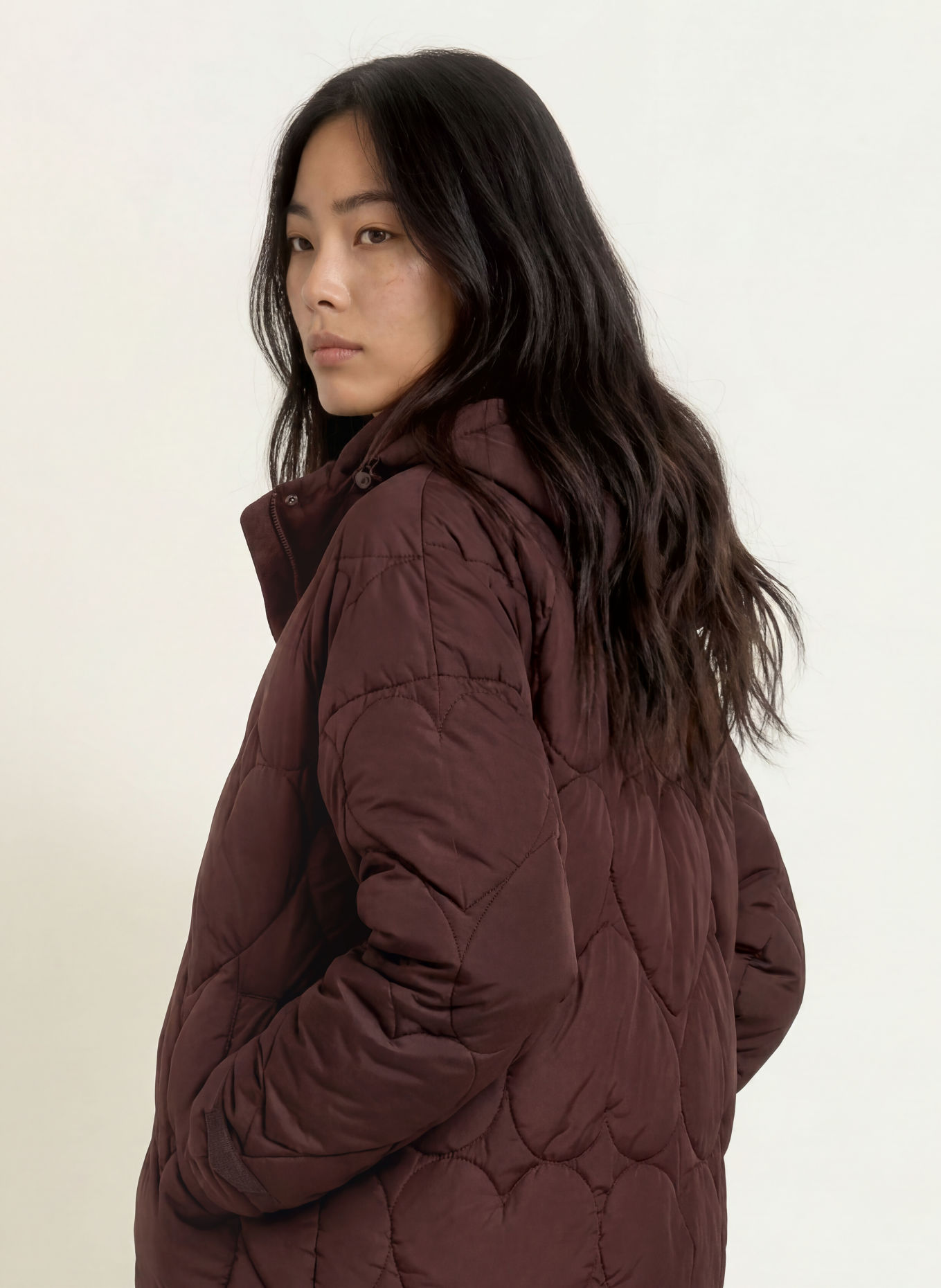 FABIENNE CHAPOT PRISCA Quilted Jacket: DARK BROWN