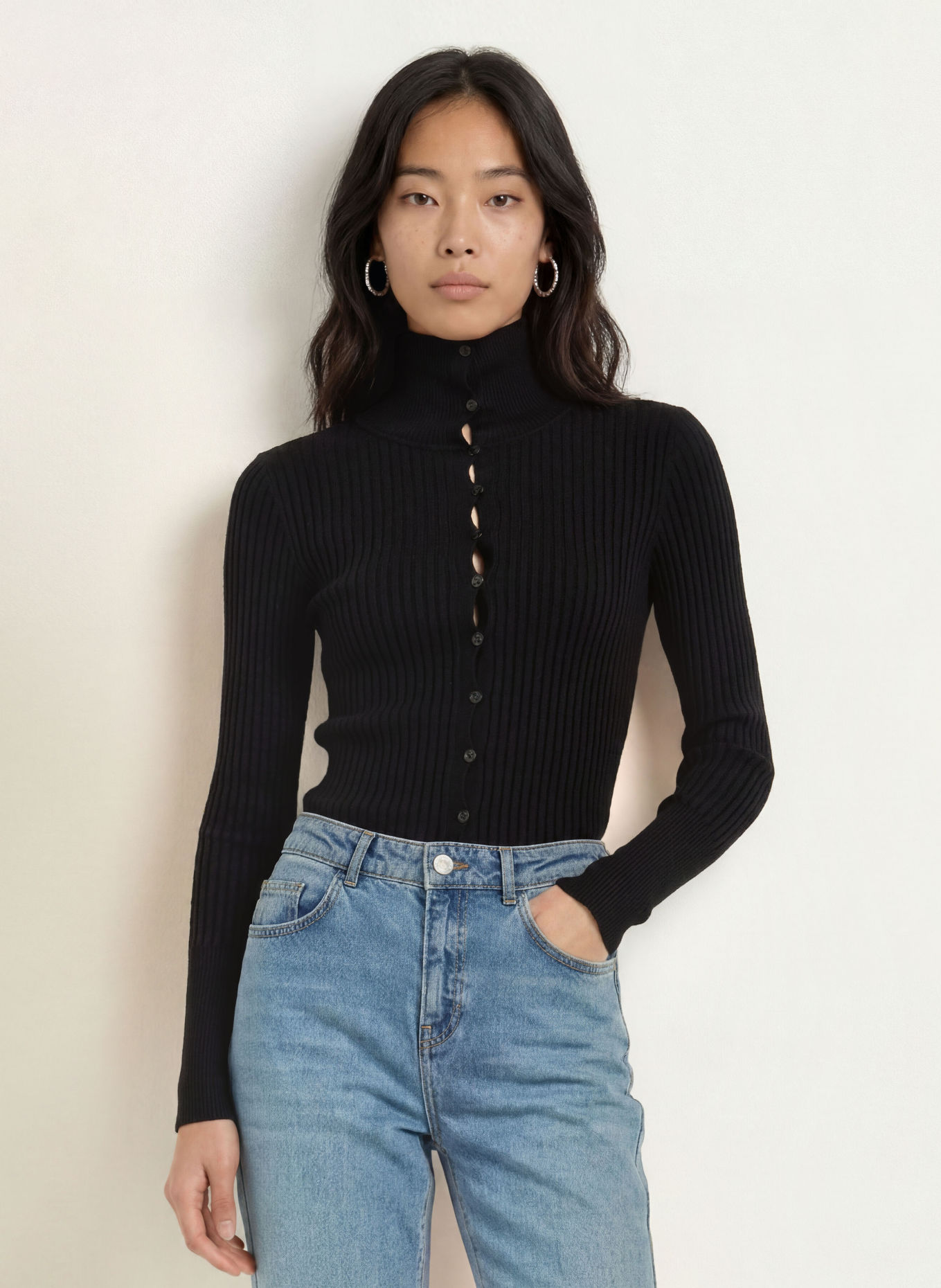 FABIENNE CHAPOT ALIDA Cardigan: BLACK