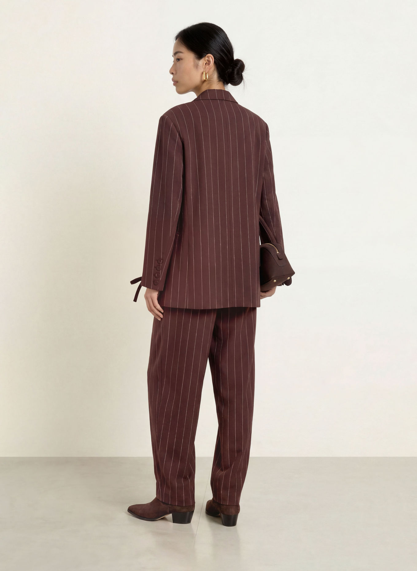 FABIENNE CHAPOT Longblazer HENRY: DUNKELBRAUN / ROSA