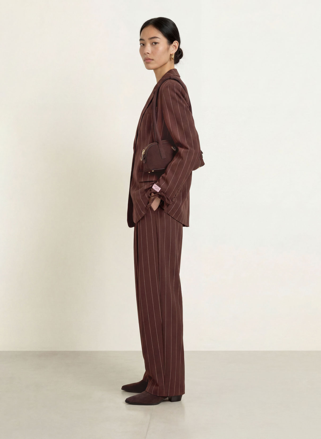 FABIENNE CHAPOT Longblazer HENRY: DUNKELBRAUN / ROSA