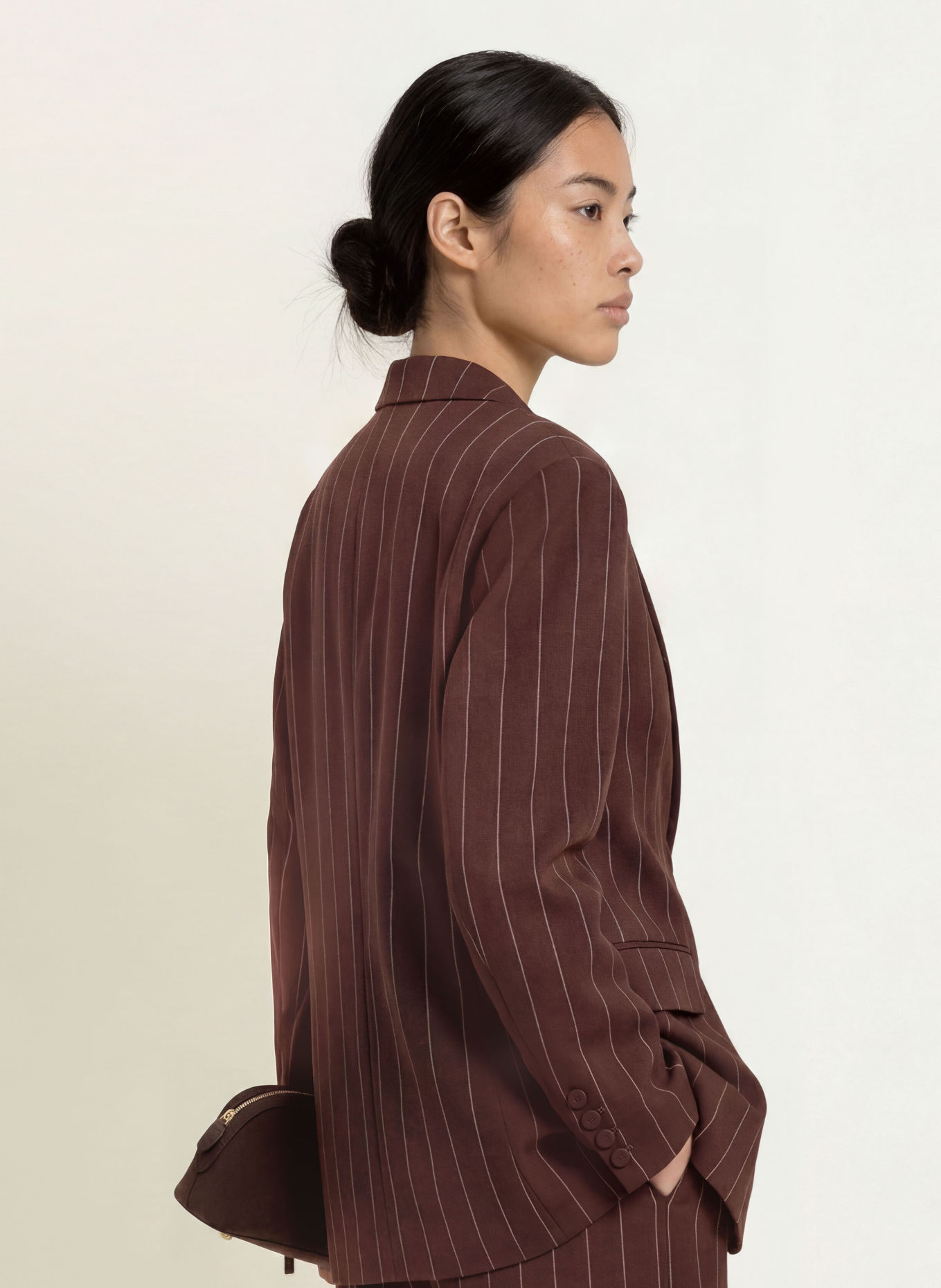 FABIENNE CHAPOT Longblazer HENRY: DUNKELBRAUN / ROSA