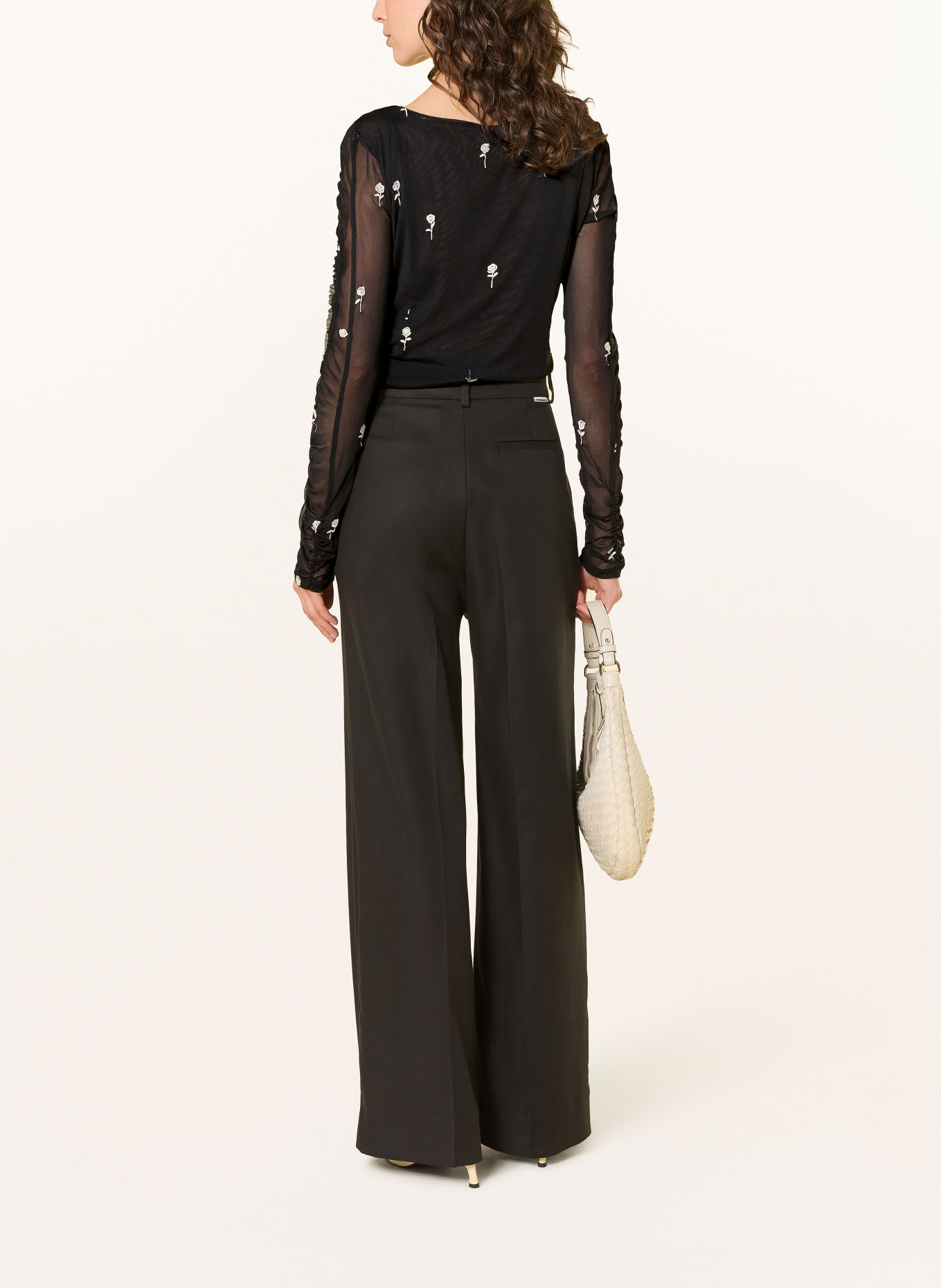 FABIENNE CHAPOT KAMEA Long-sleeve shirt: BLACK / WHITE