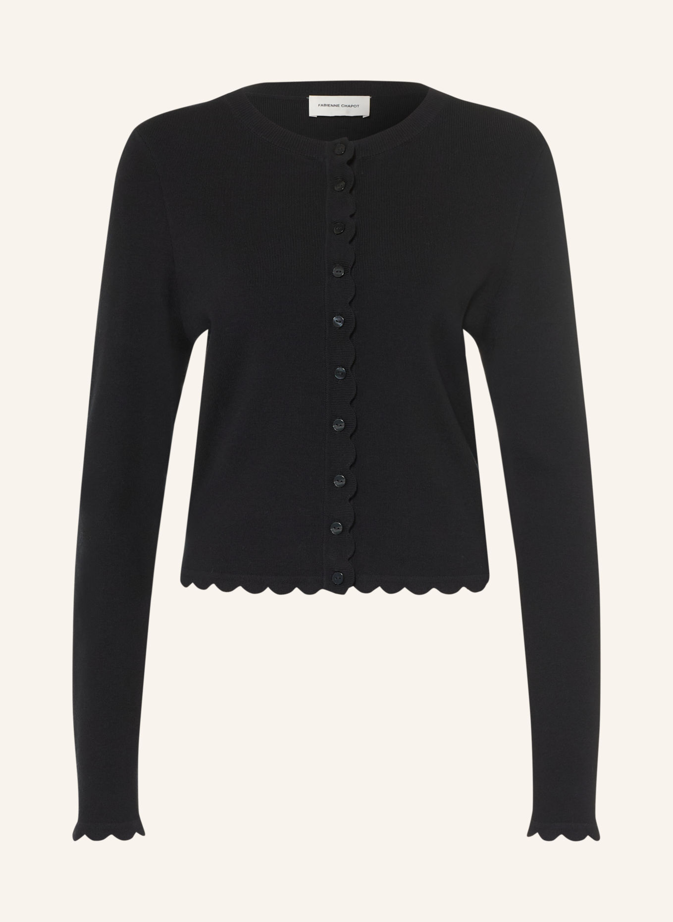 FABIENNE CHAPOT SCARLETT Cardigan: BLACK