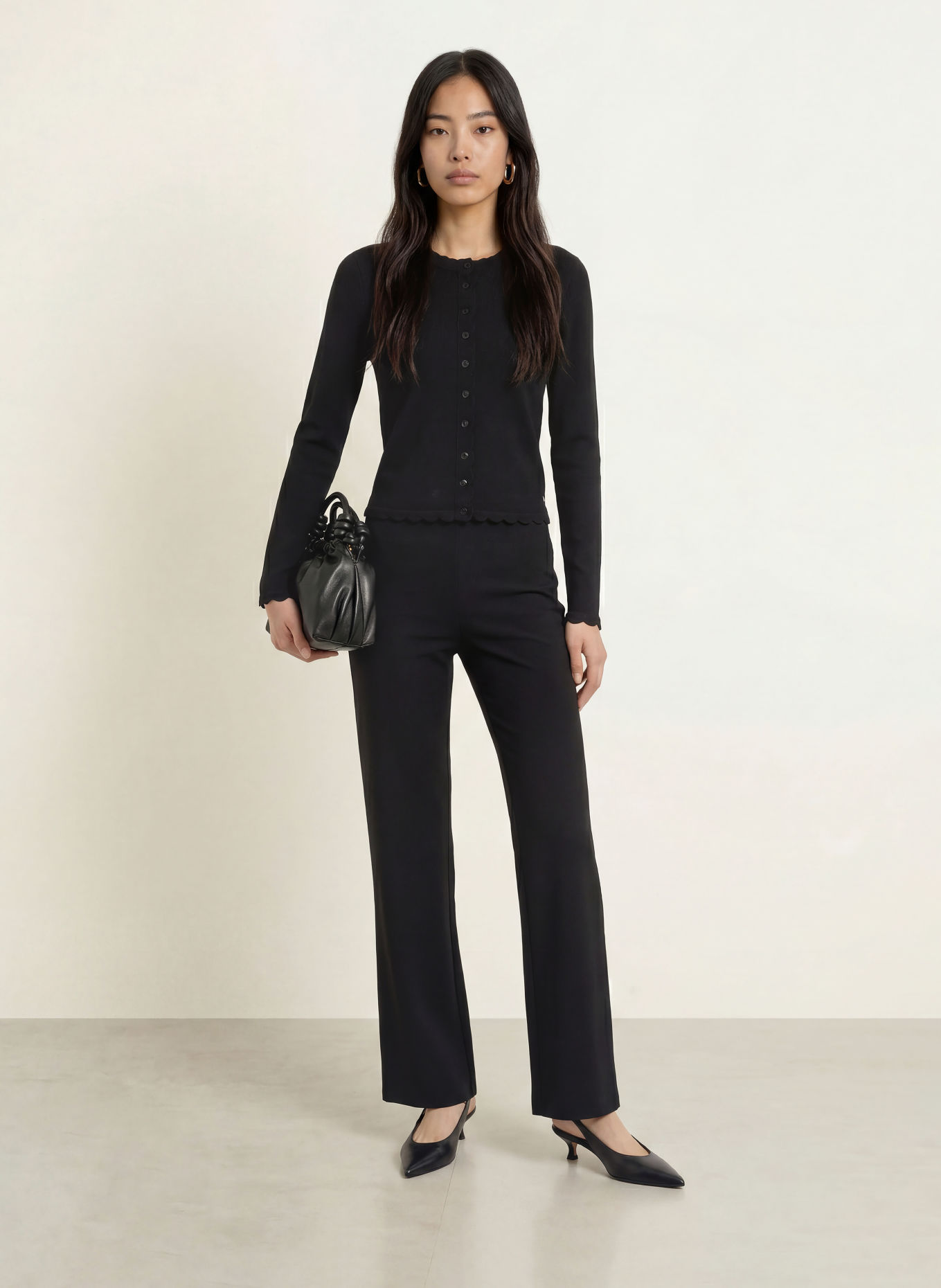 FABIENNE CHAPOT SCARLETT Cardigan: BLACK