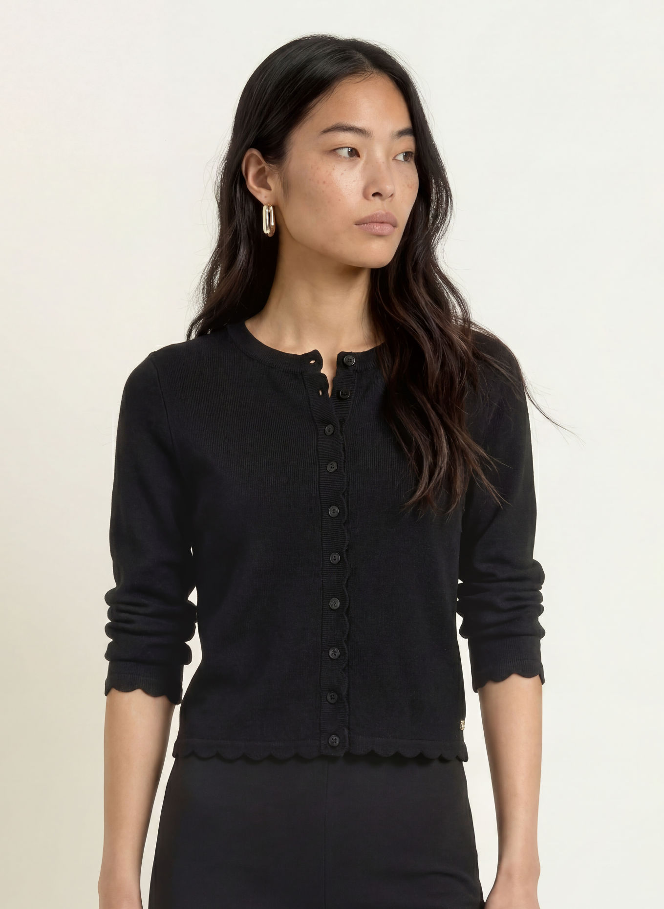 FABIENNE CHAPOT SCARLETT Cardigan: BLACK