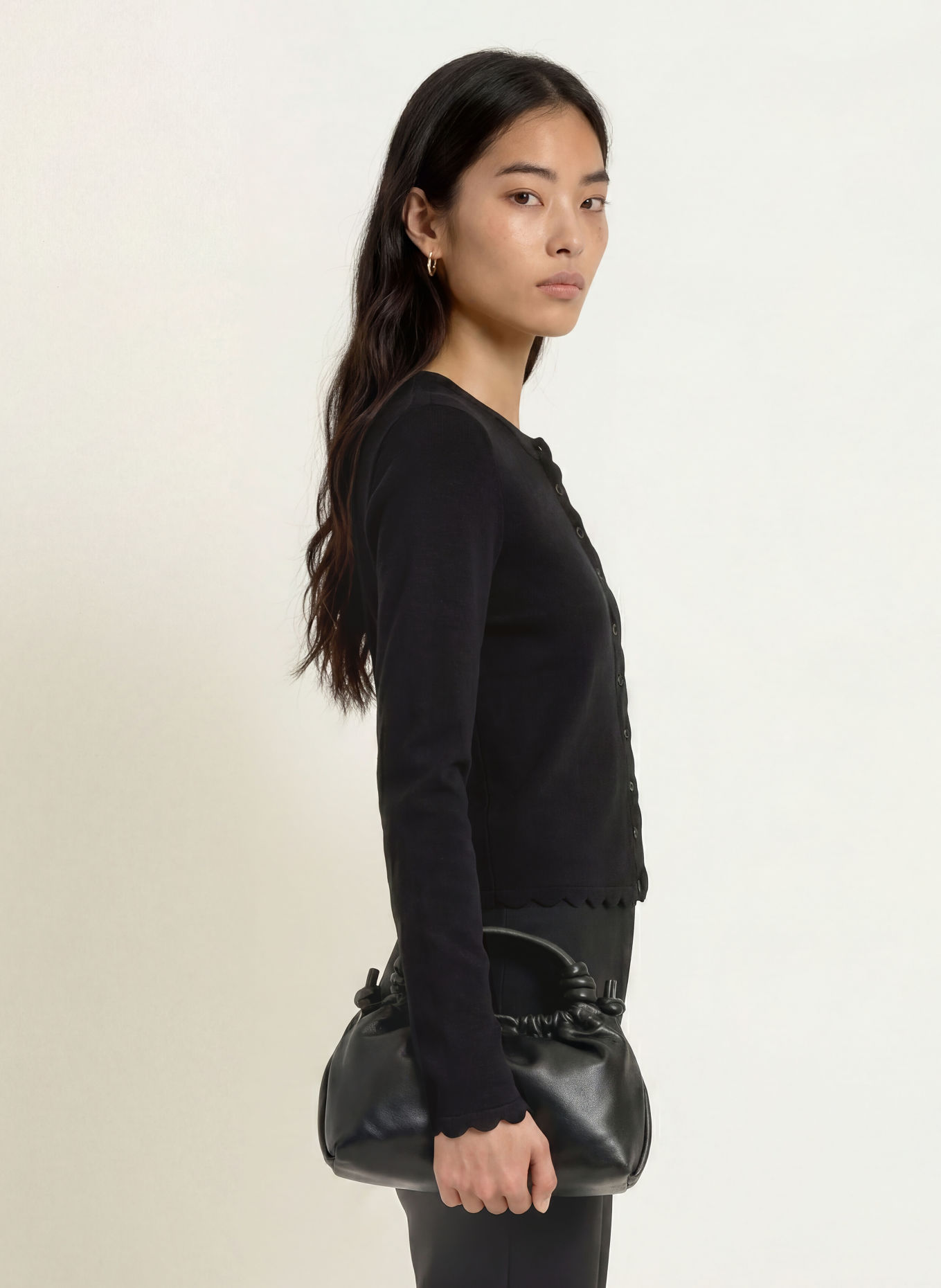 FABIENNE CHAPOT SCARLETT Cardigan: BLACK
