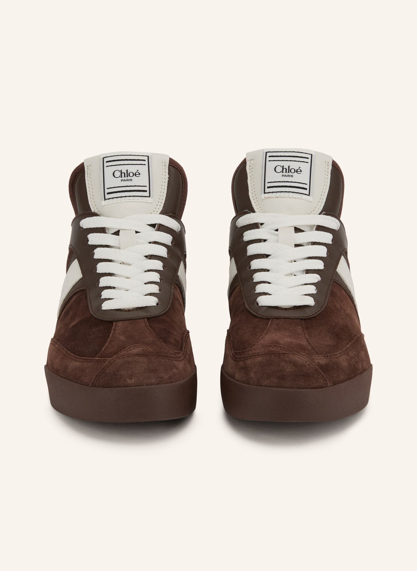 Chloé Sneakersy KICK: 27Z CHOCOLATE BROWN