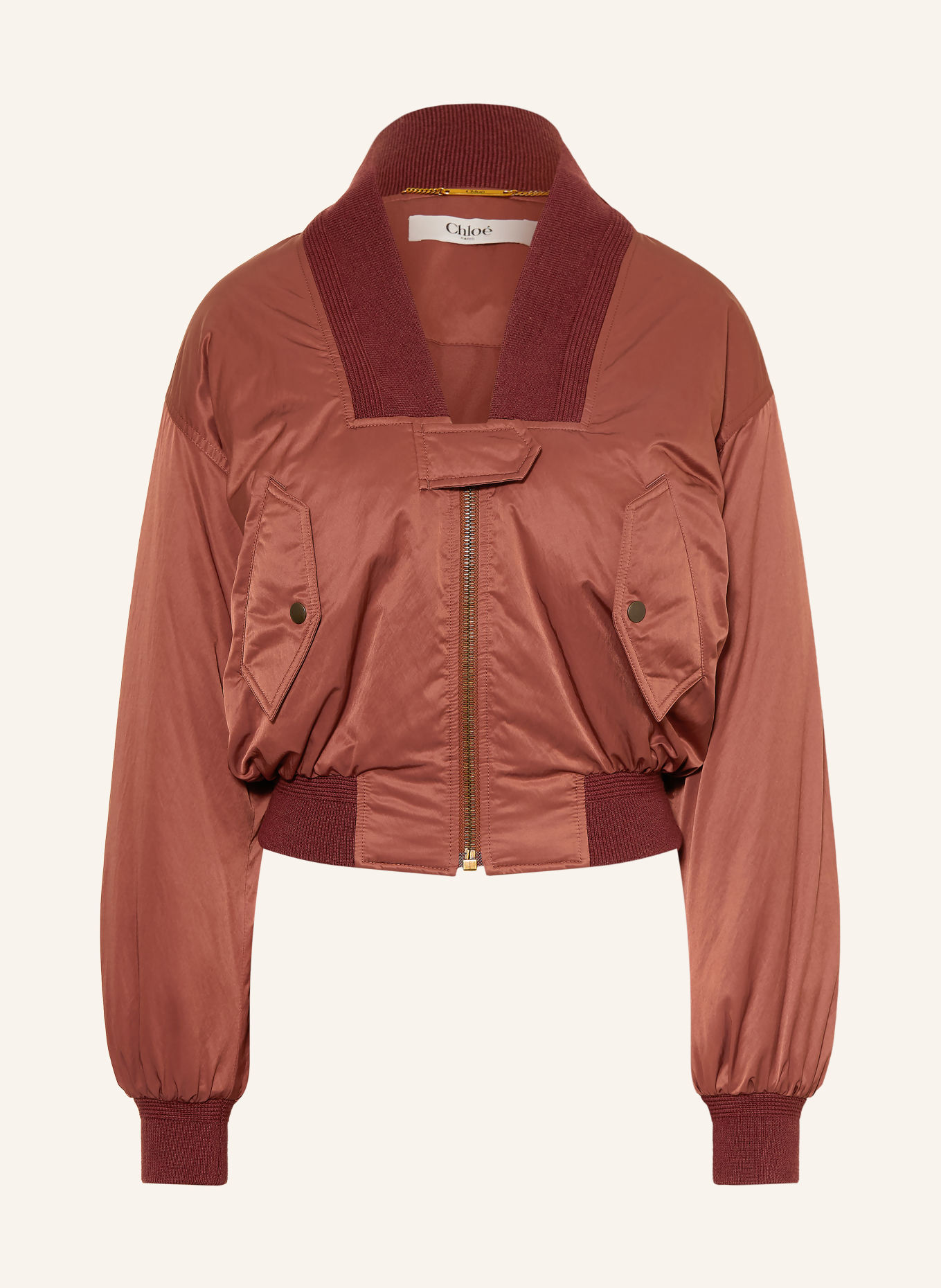Chloé Blouson: MØRKERØD
