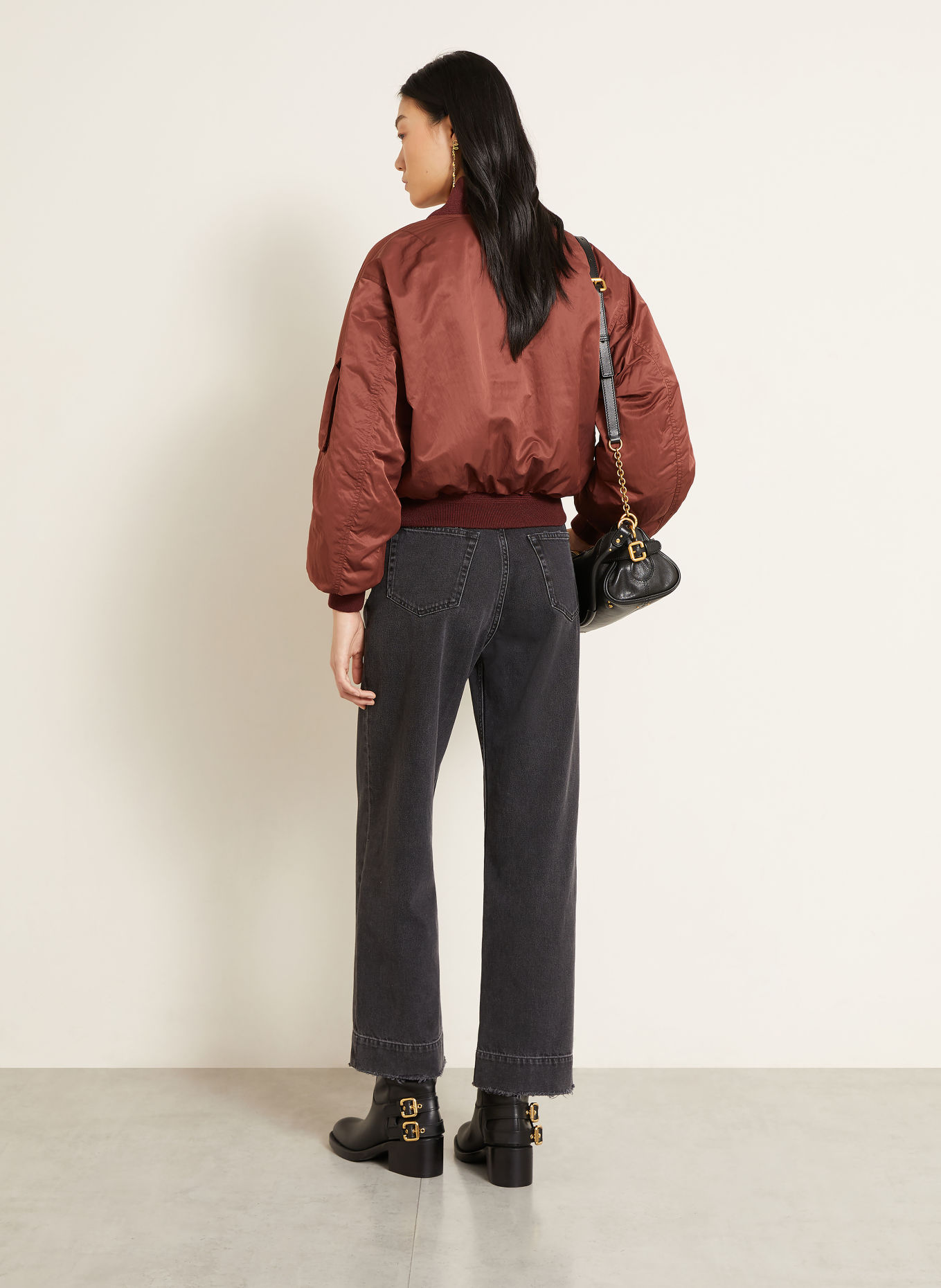 Chloé Blouson: MØRKERØD