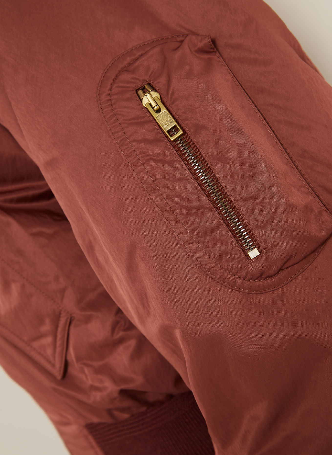 Chloé Blouson: MØRKERØD
