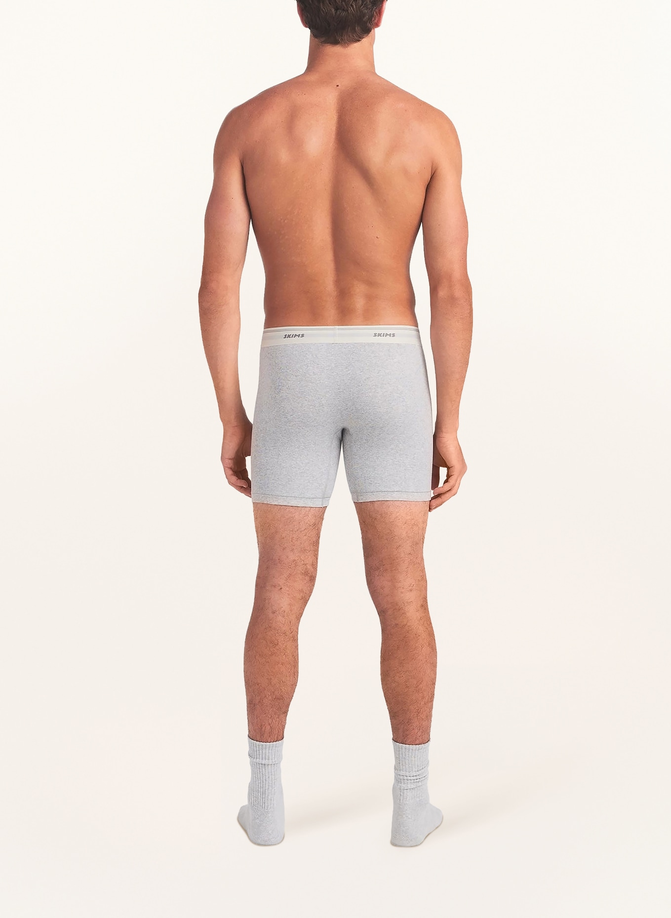 SKIMS Boxer shorts: LIGHT HEATHER GREY