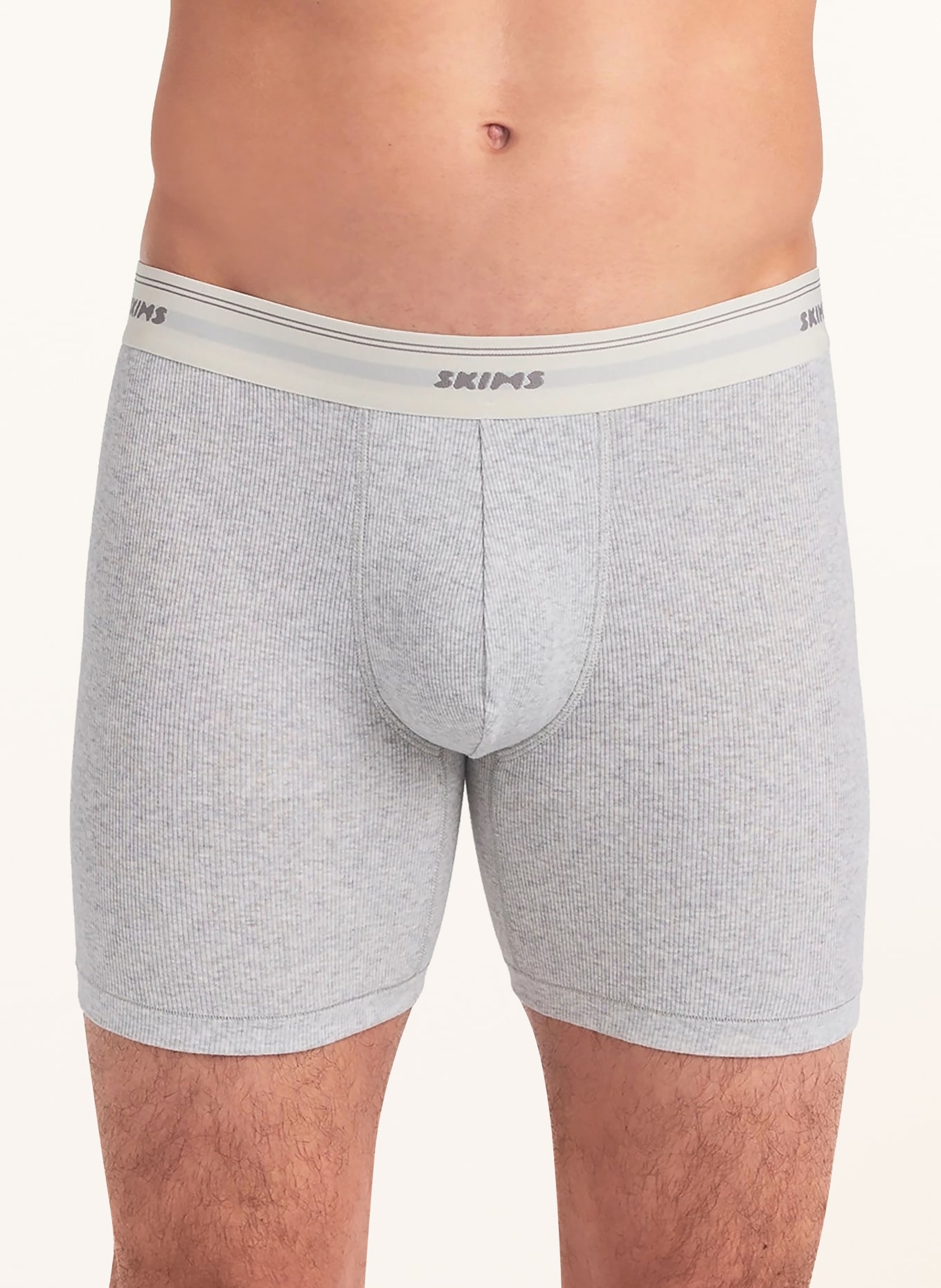 SKIMS Boxer shorts: LIGHT HEATHER GREY