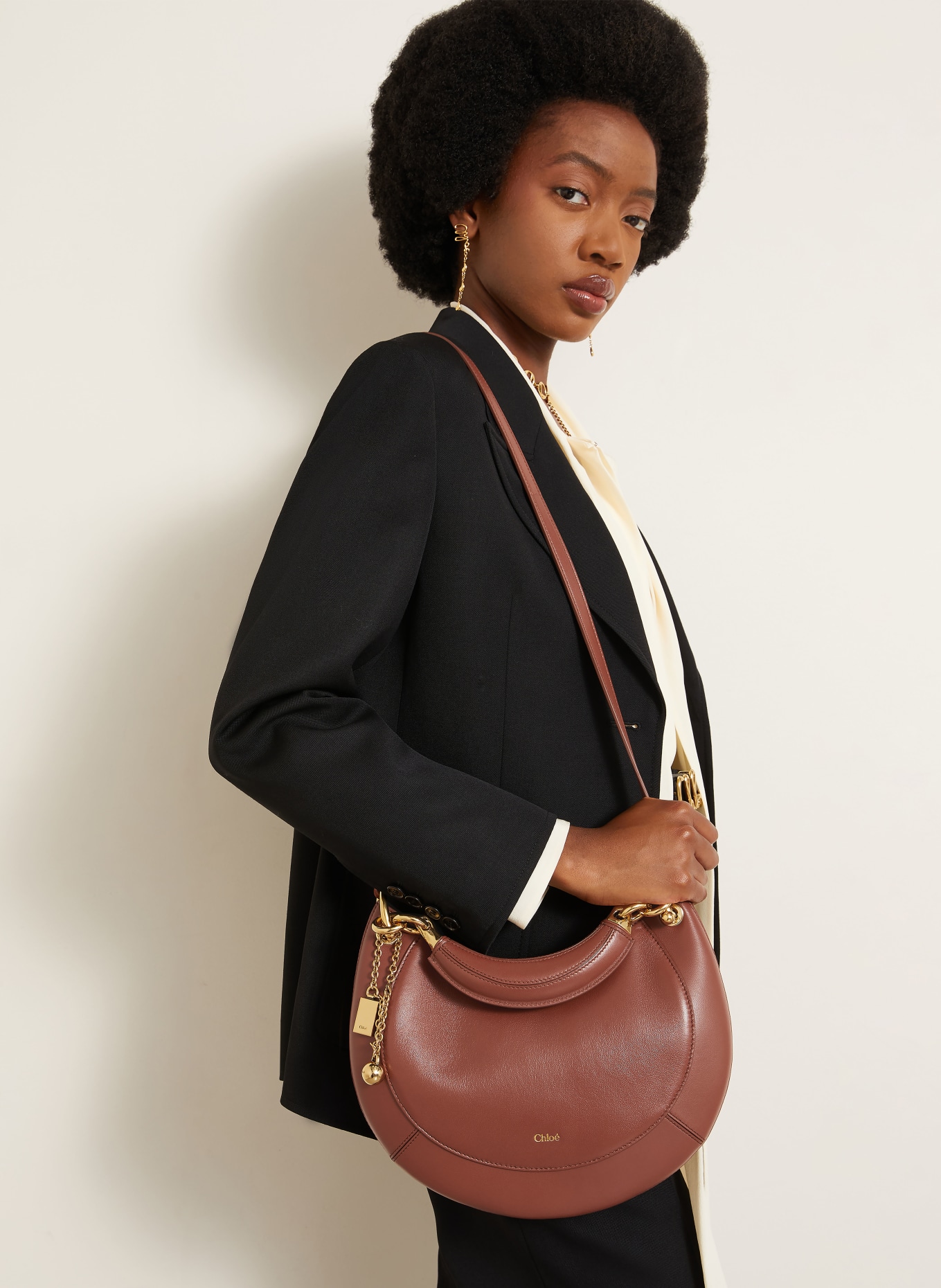 Chloé Sac à main BANANA: 26P Blushy Brown