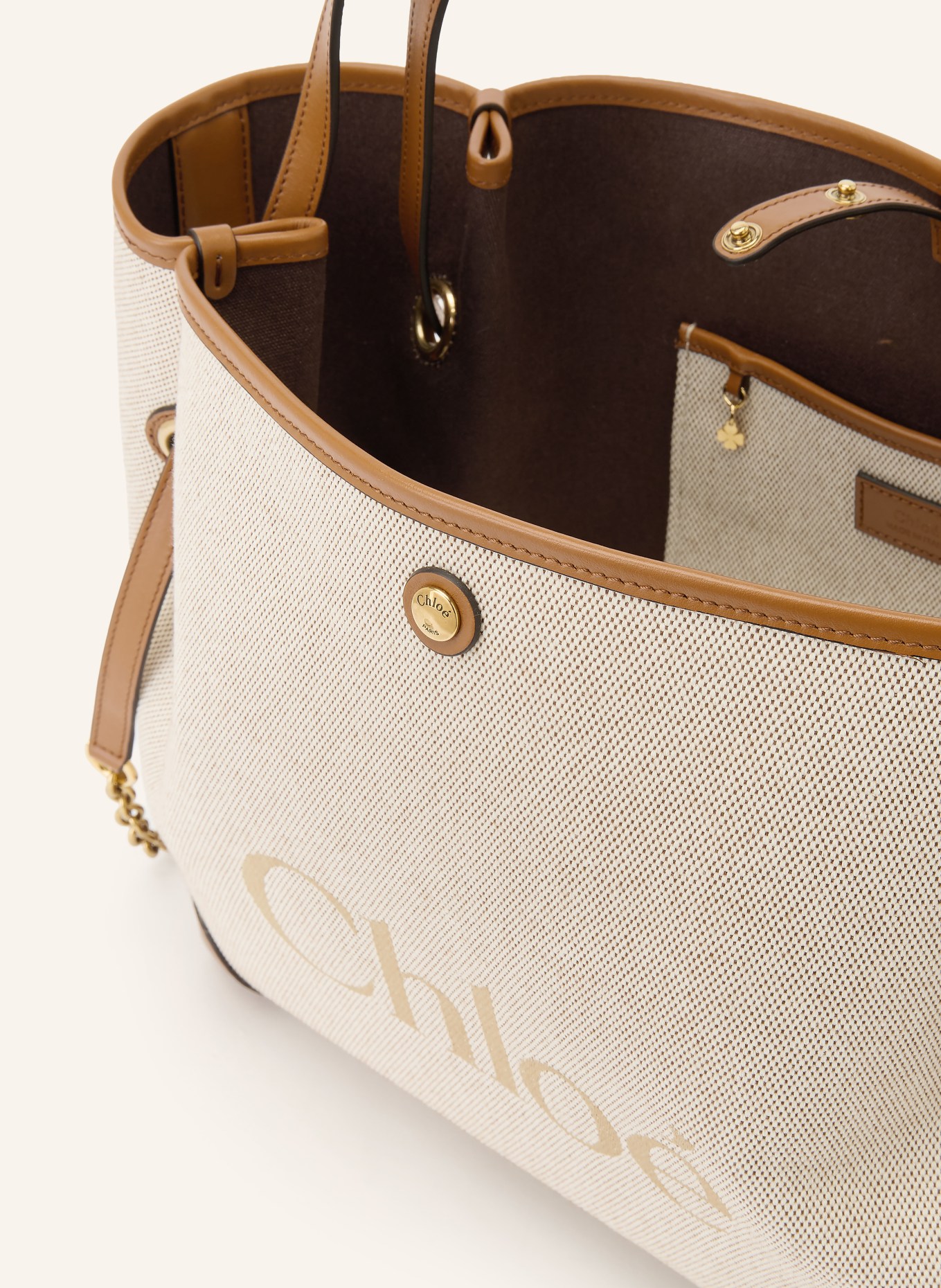 Chloé Shopper CLOVER: 26M Clay Brown
