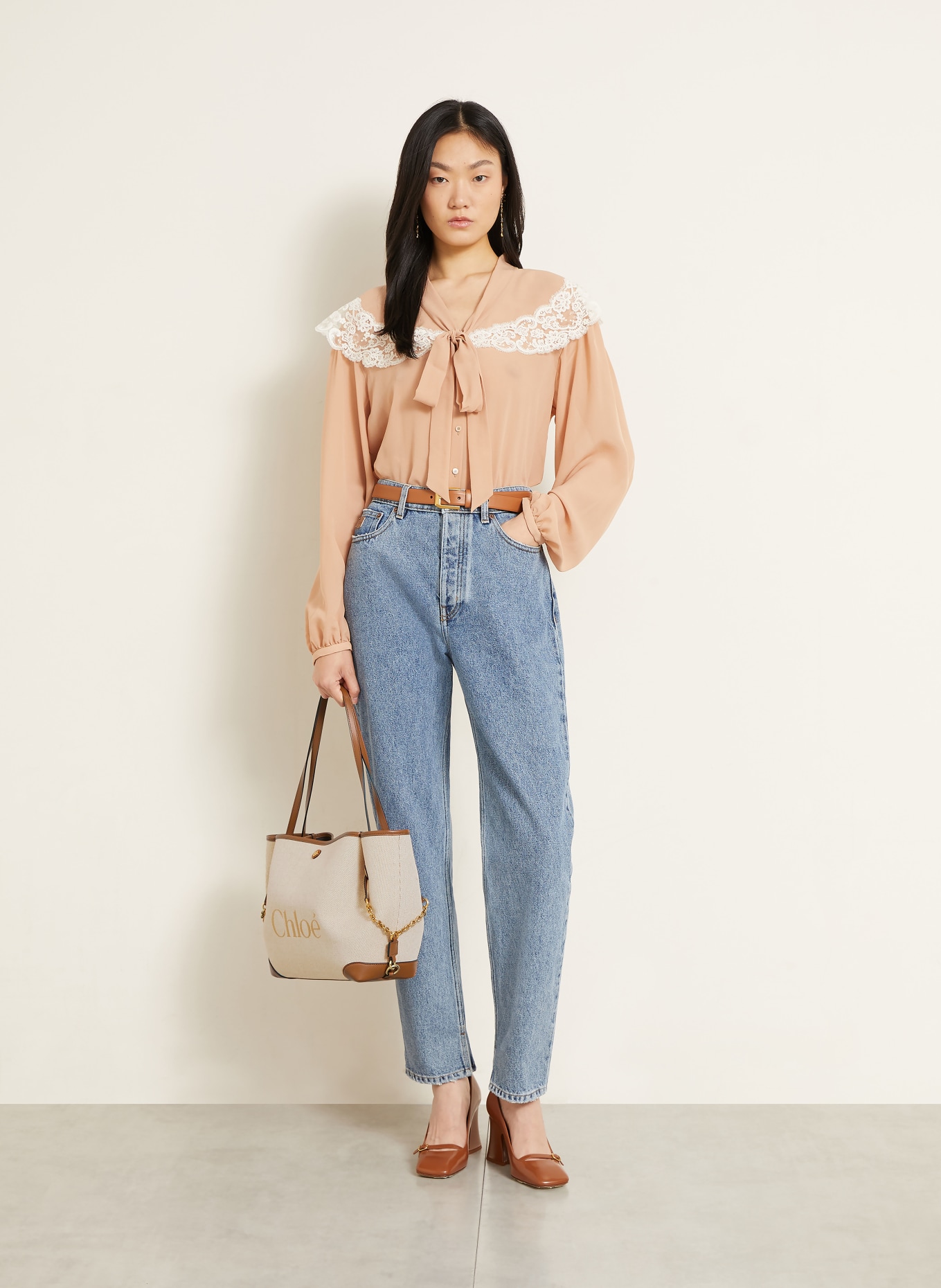 Chloé Shopper CLOVER: 26M Clay Brown