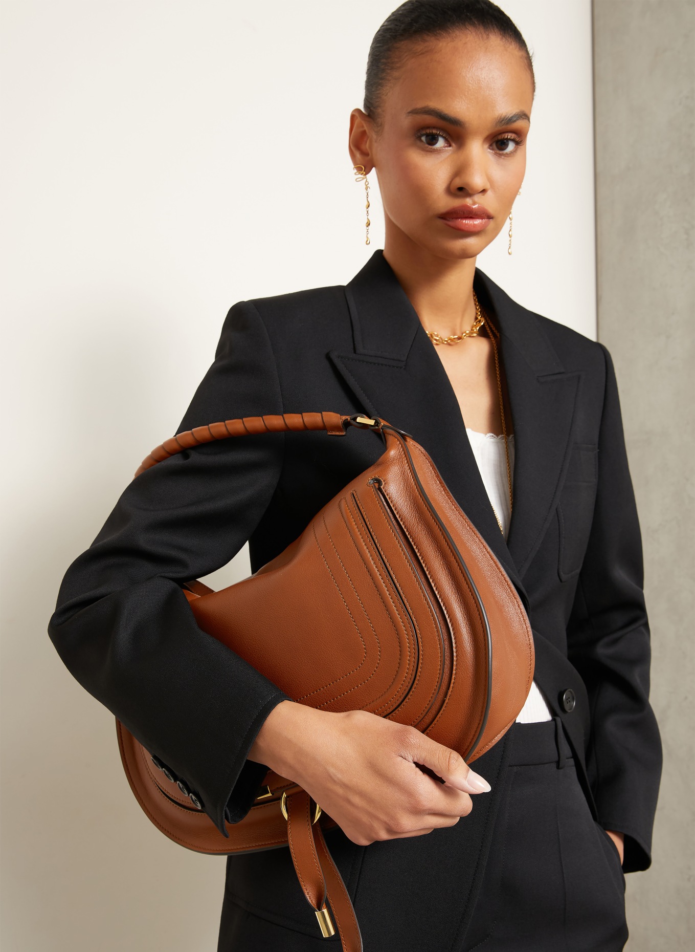 Chloé MARCIE Handbag: 26M Clay Brown
