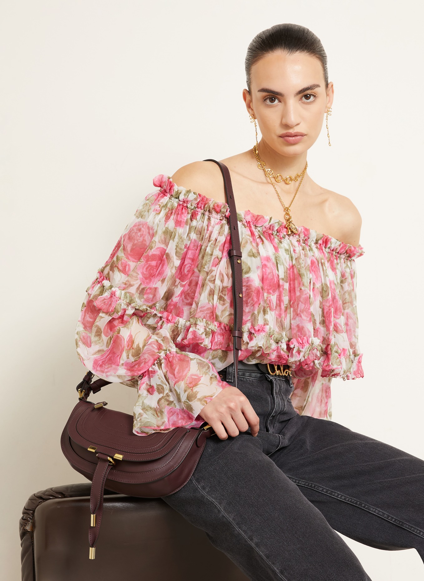 Chloé Handtasche MARCIE MINI: 604 DARK VELVET