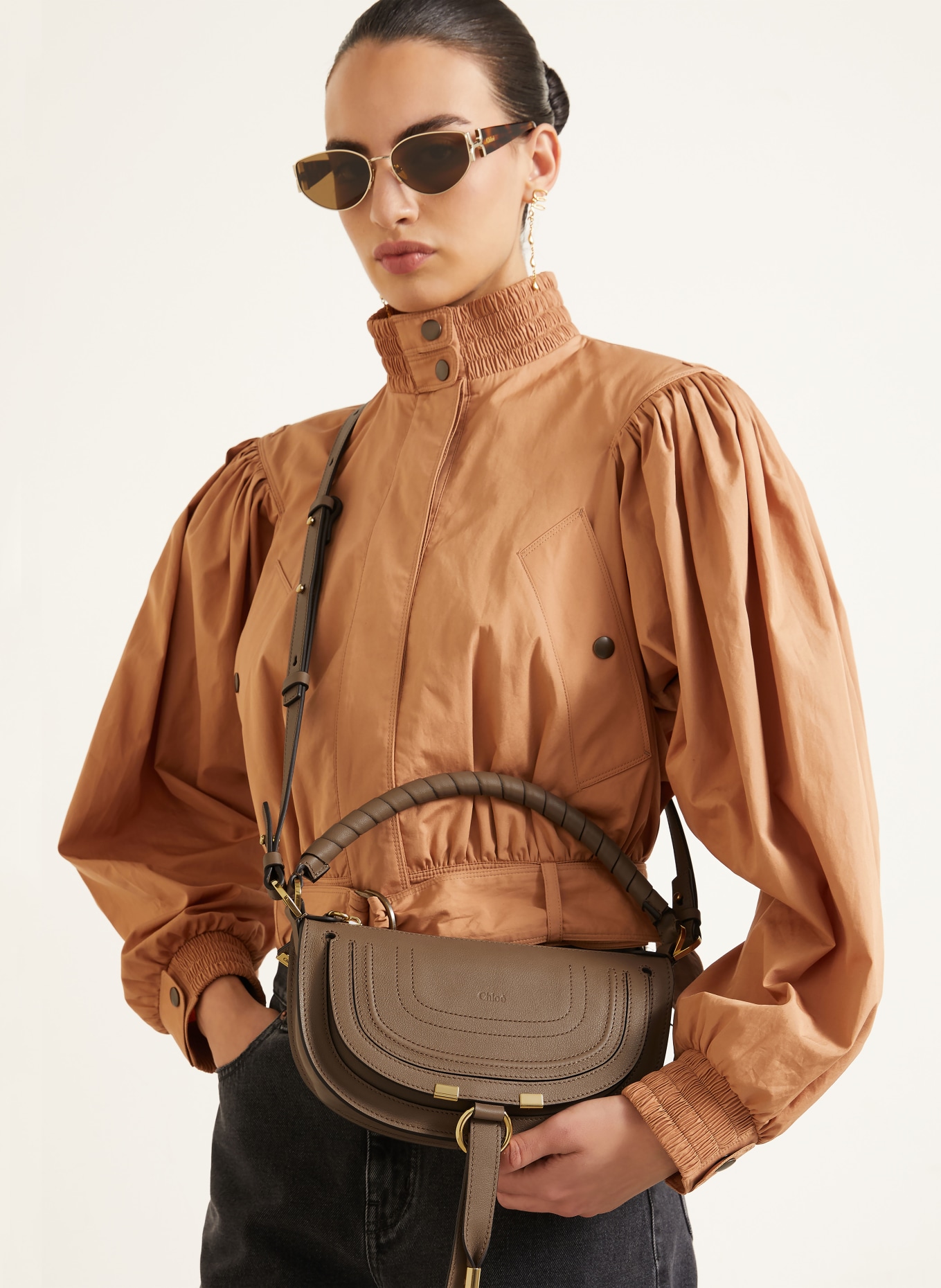 Chloé Sac à main MARCIE MINI: 28H Deep Taupe