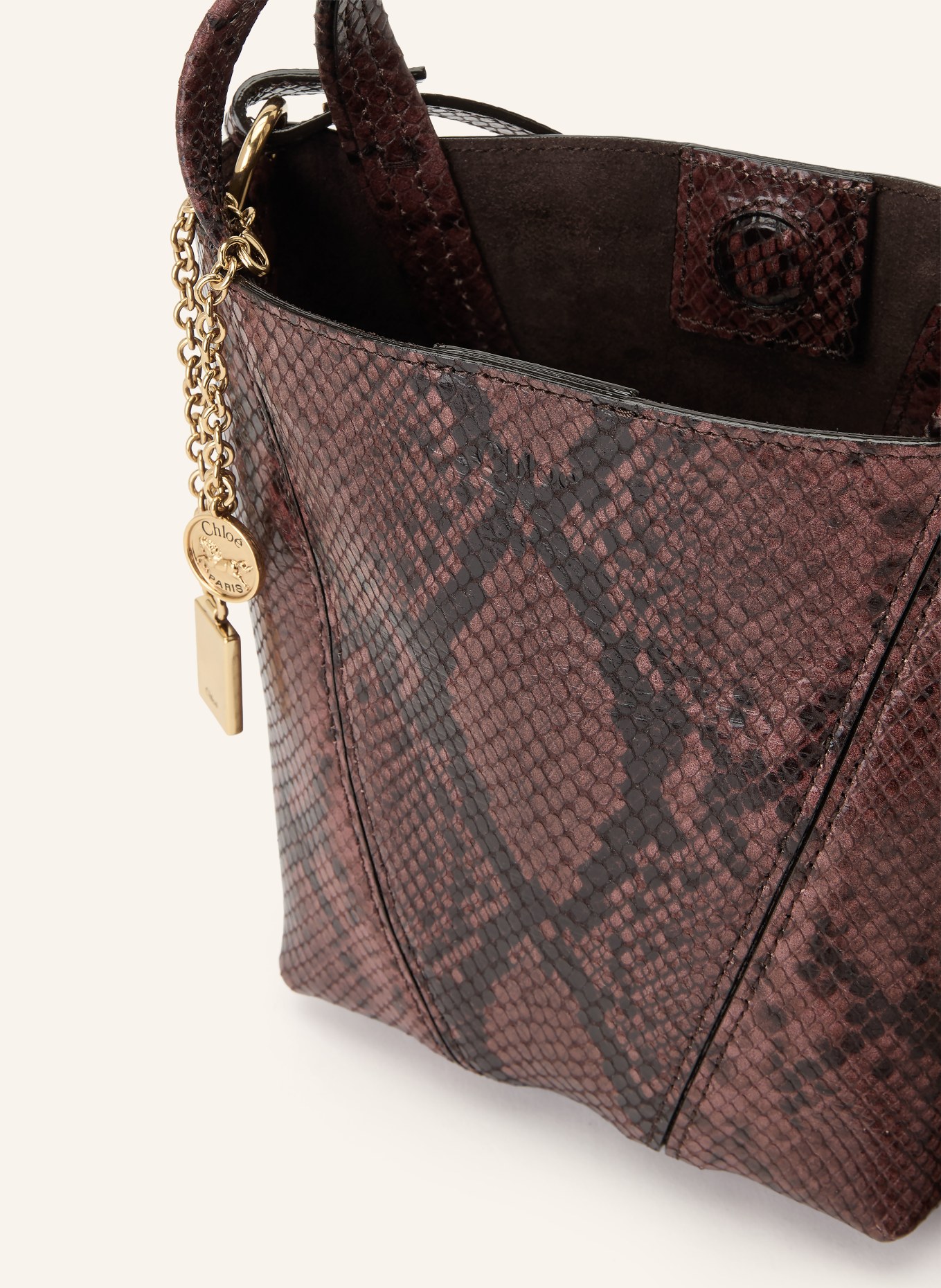 Chloé Beuteltasche SPIN SMALL: 623 Rosewood