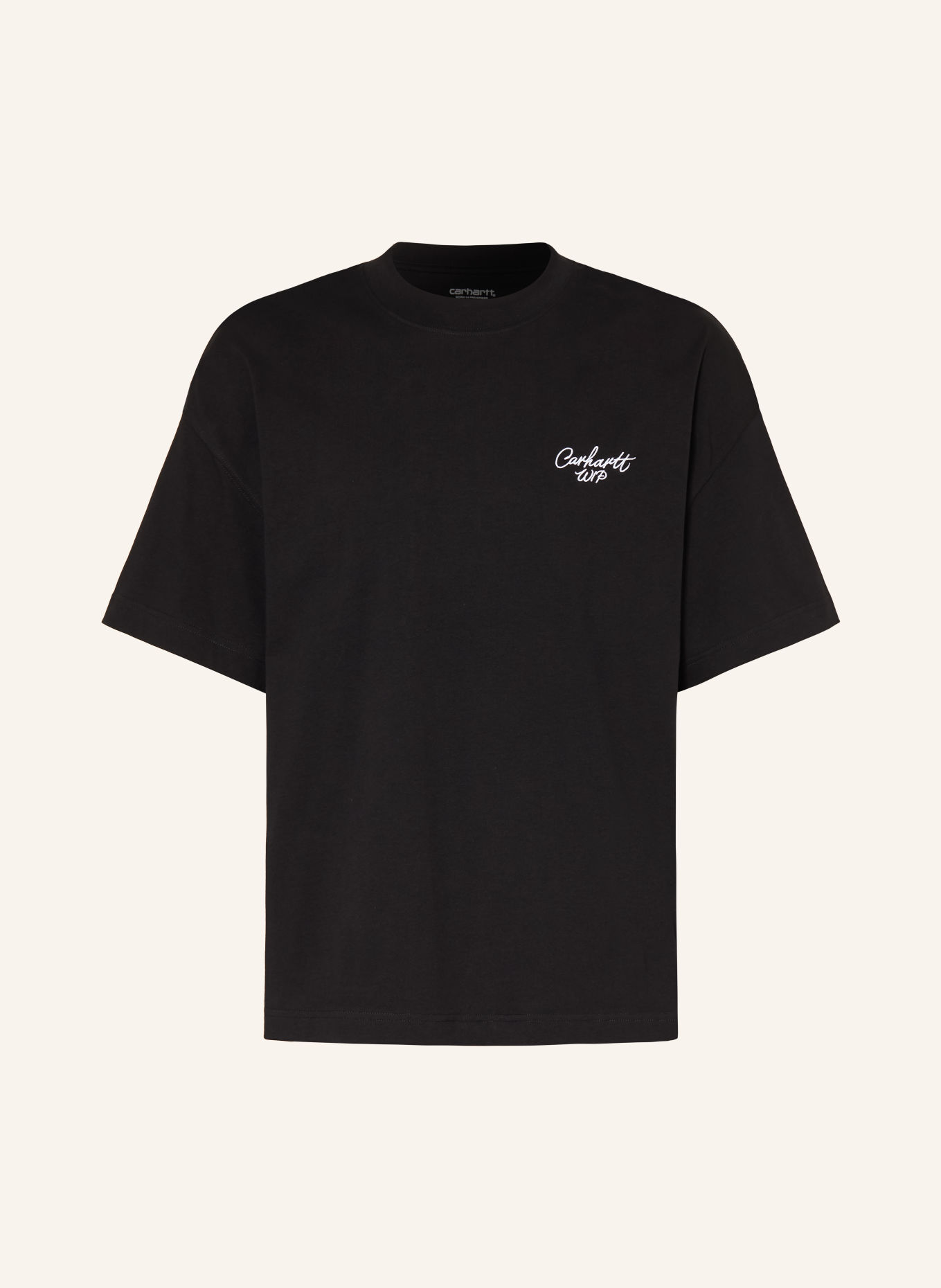 carhartt WIP T-shirt: ZWART / WIT