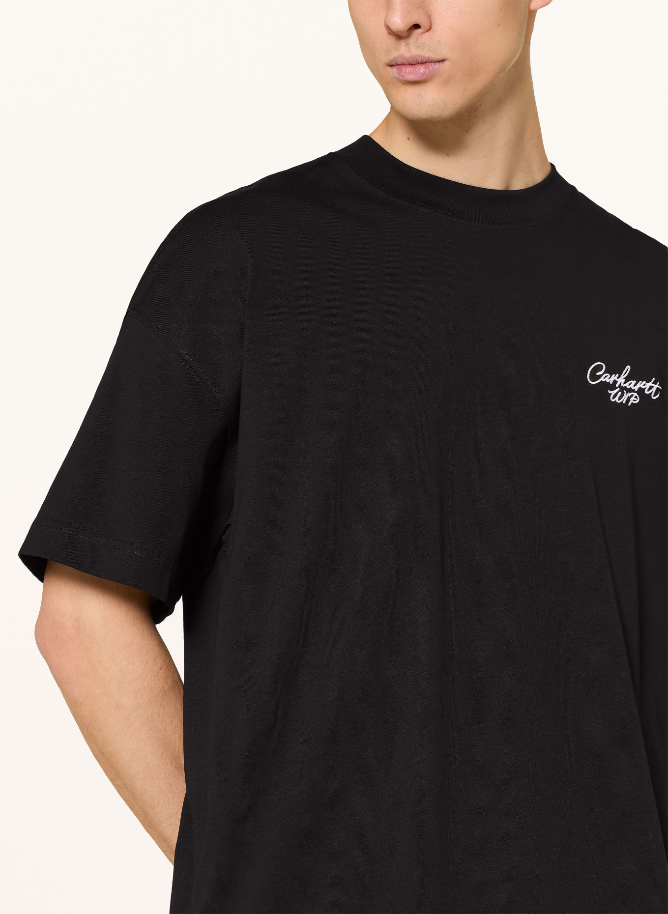 carhartt WIP T-shirt: ZWART / WIT