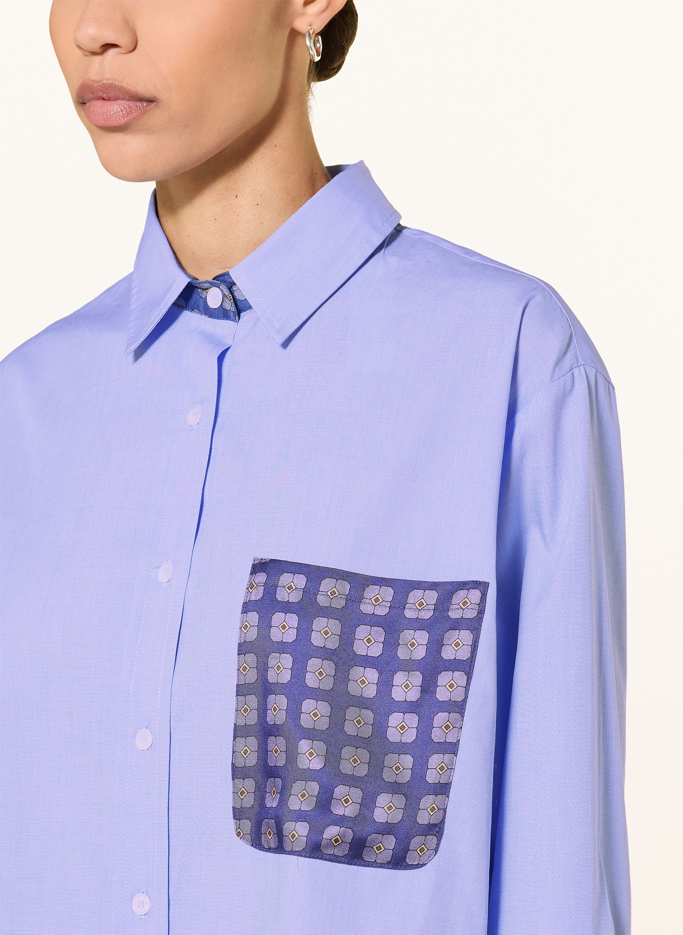 lilienfels Chemisier: BLEU CLAIR / JAUNE / BLEU FONCÉ