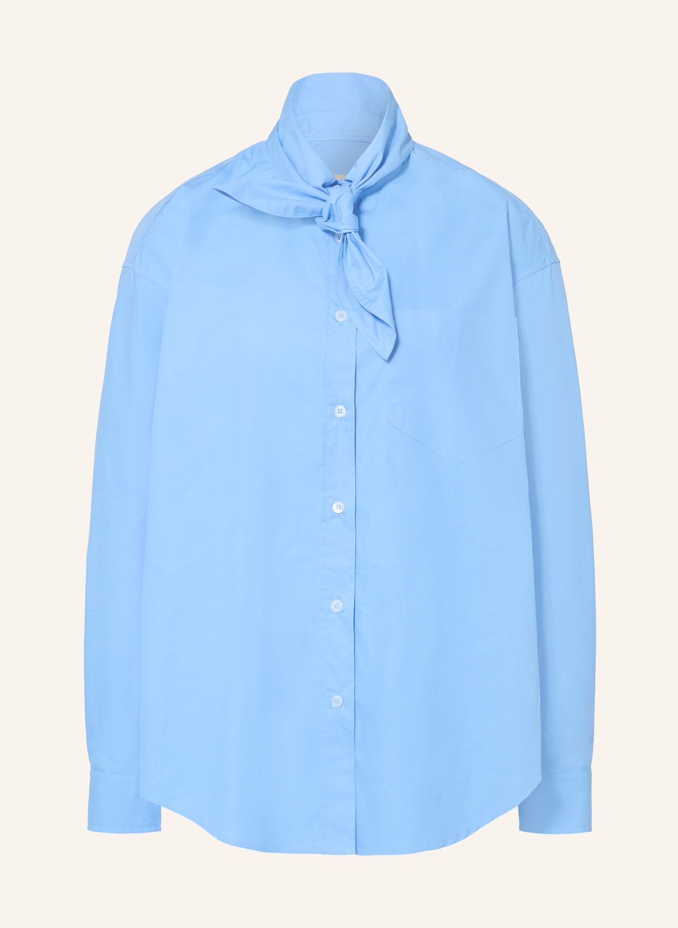 lilienfels Schluppenbluse: HELLBLAU