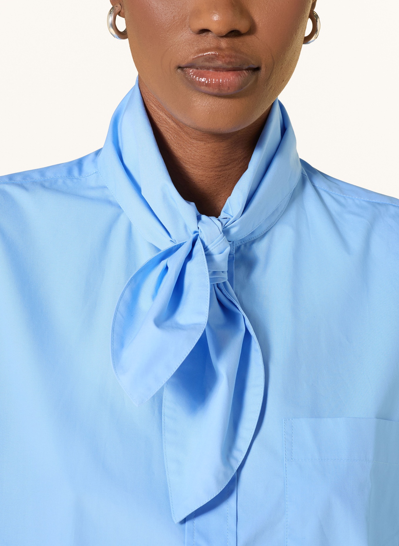 lilienfels Schluppenbluse: HELLBLAU