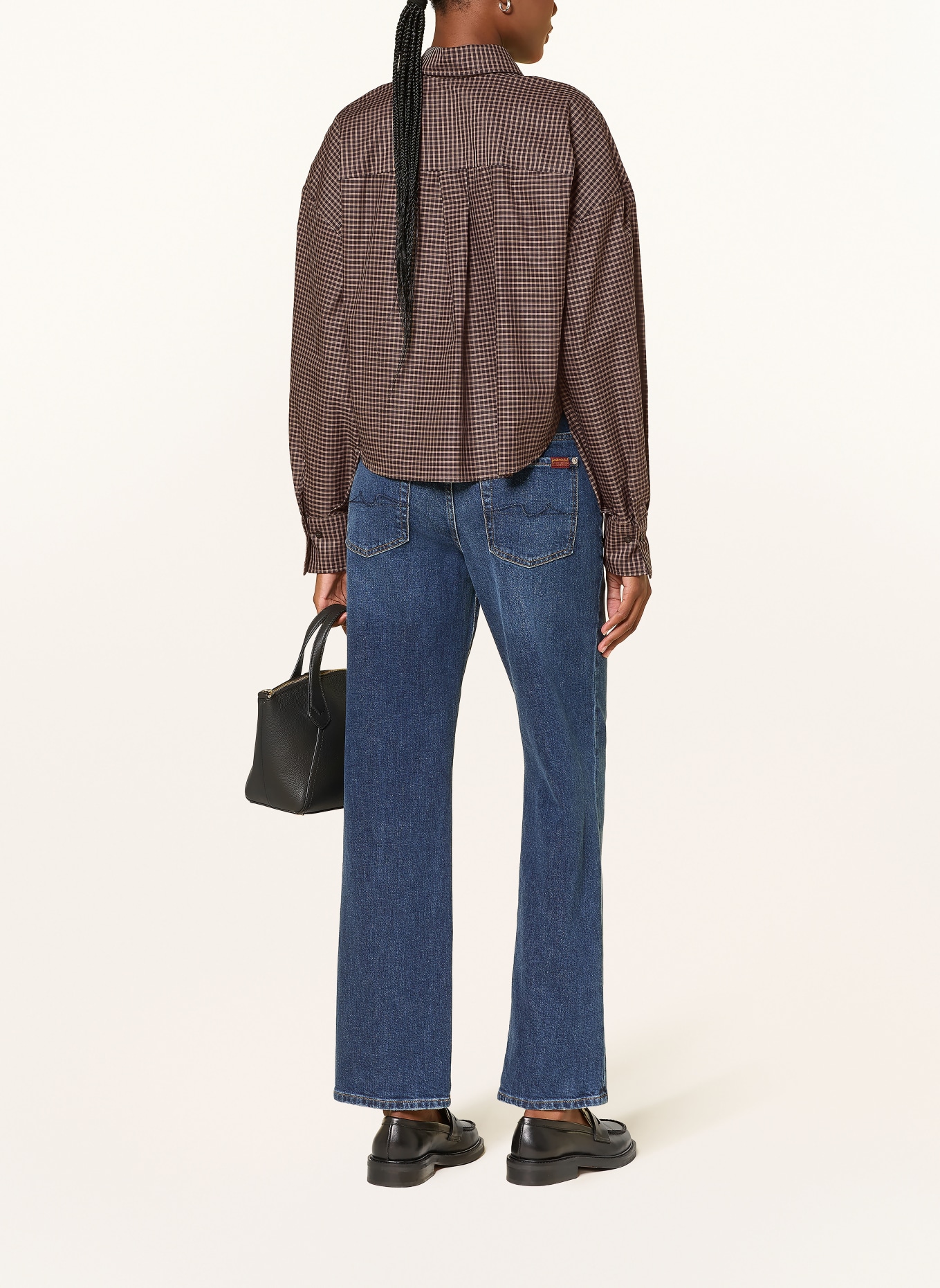 lilienfels Overhemdblouse: MARRON FONCÉ / ZWART