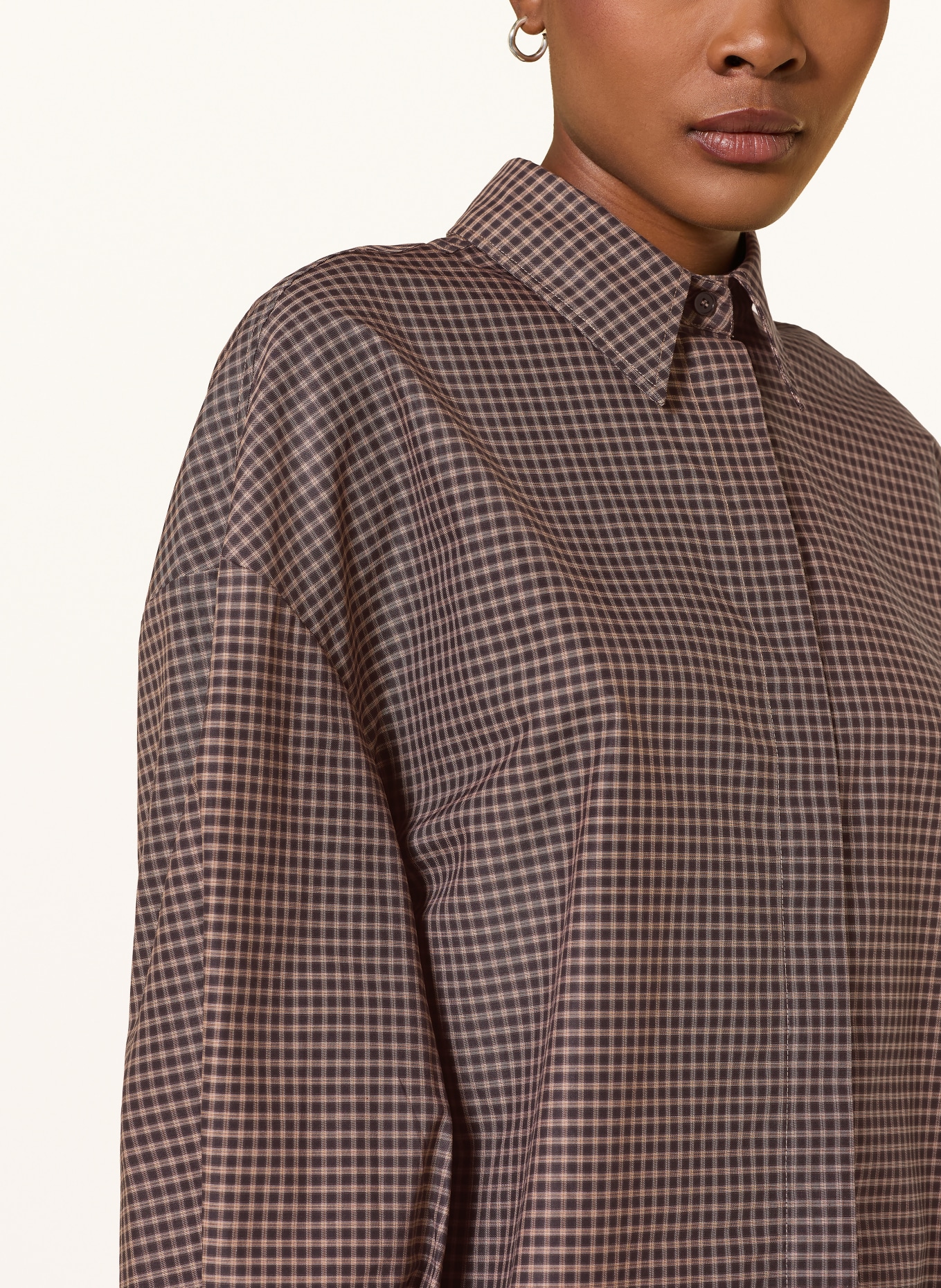 lilienfels Overhemdblouse: MARRON FONCÉ / ZWART
