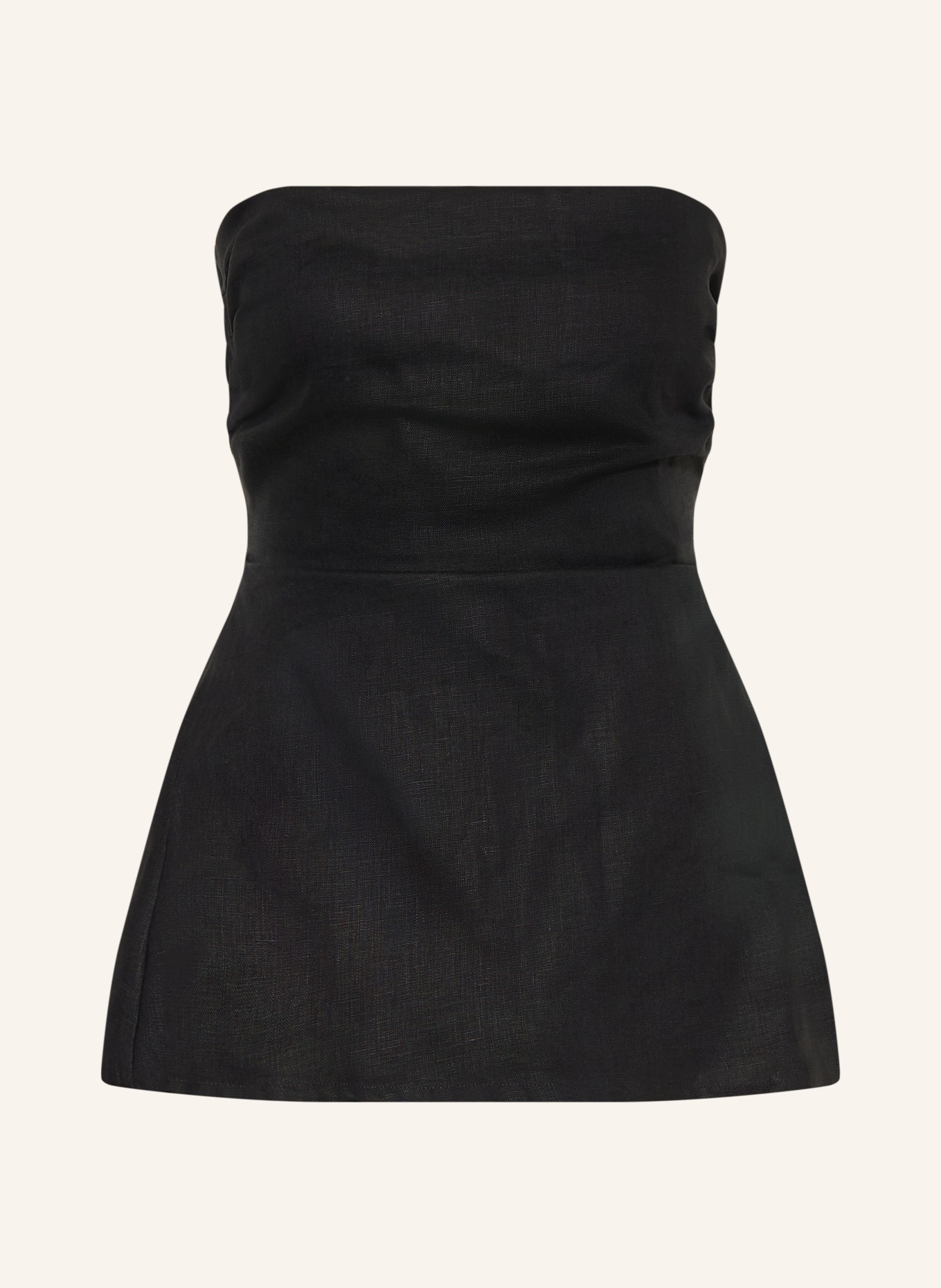FAITHFULL THE BRAND Off-Shoulder-Bluse SOLMAR aus Leinen: SCHWARZ