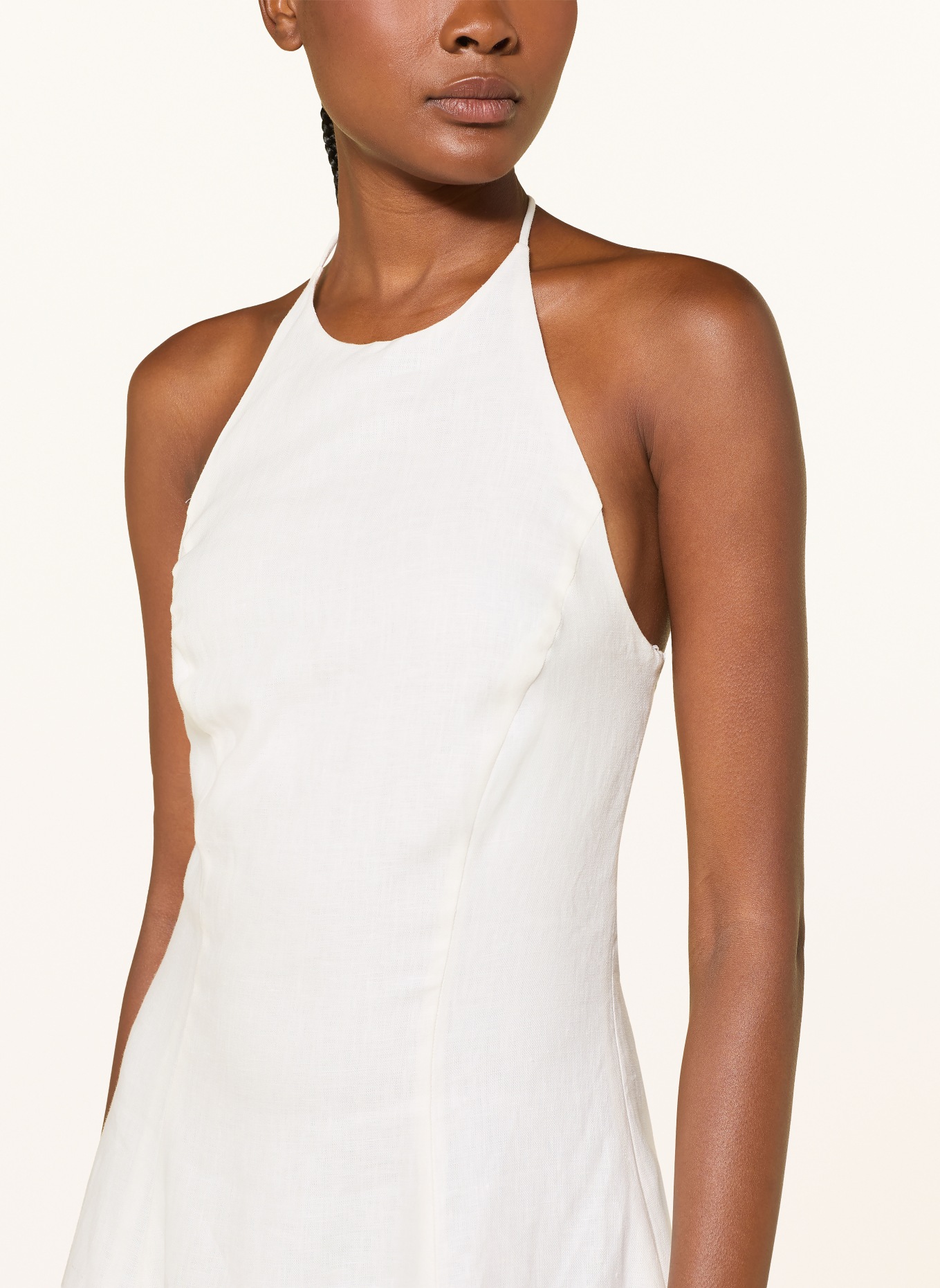 FAITHFULL THE BRAND NEOLIA Linen Dress: WHITE